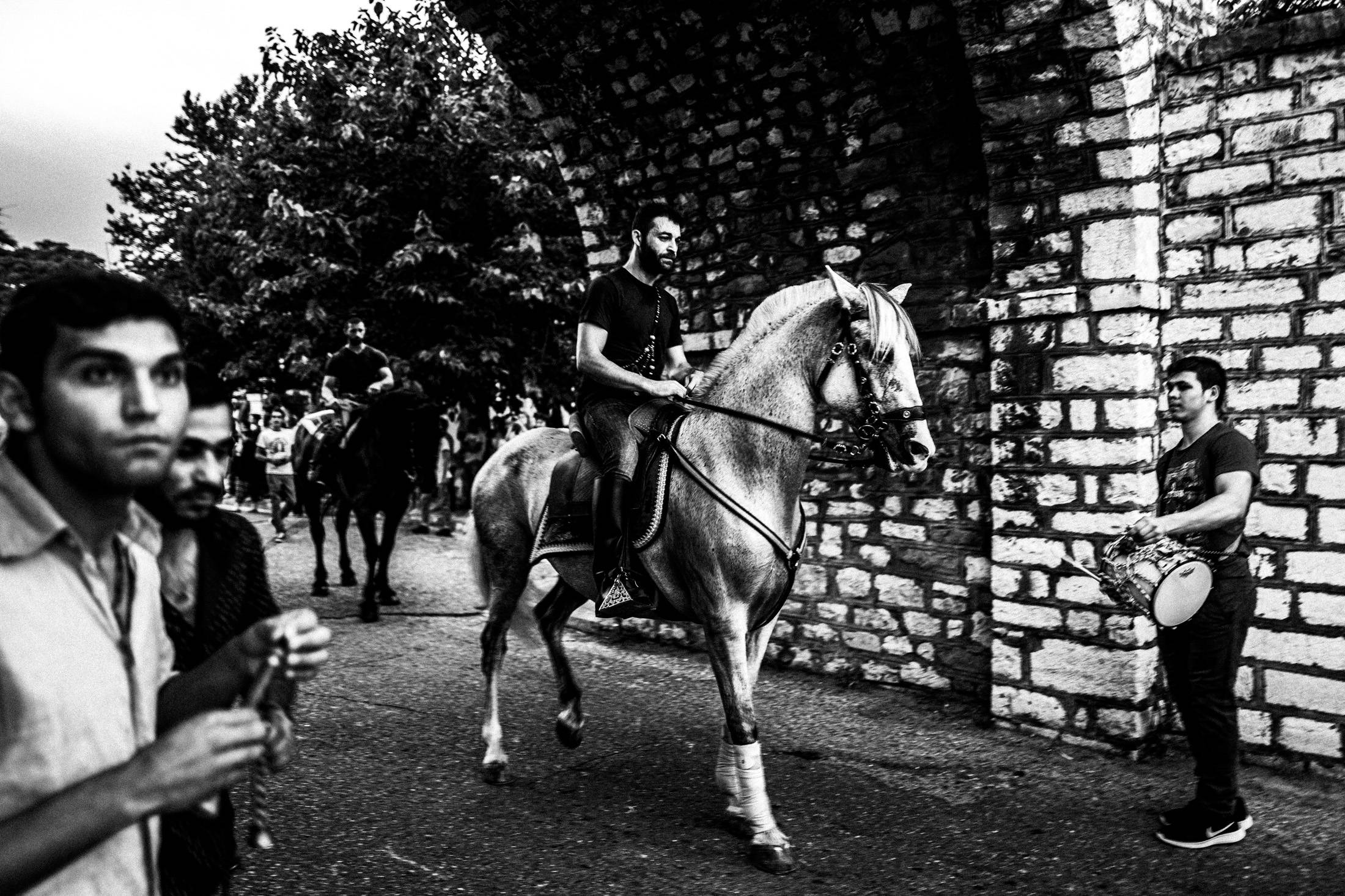 St. Simeon Festivals in Missolonghi, Greece. Black and White Photography by George Tatakis.