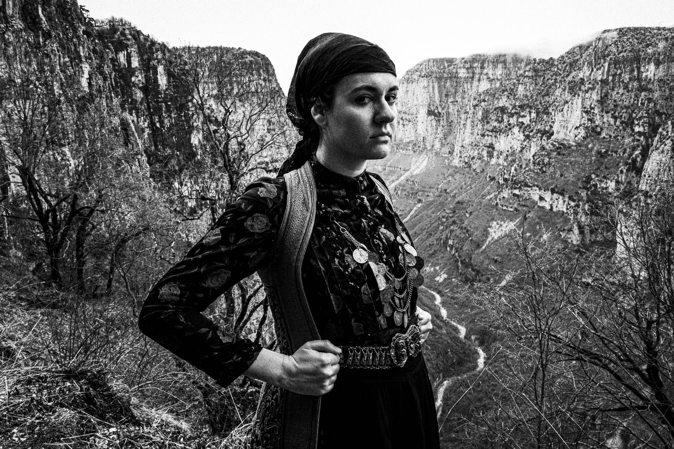 Zagori, Epirus, Greece. The local women's dresses. Photography by George Tatakis
