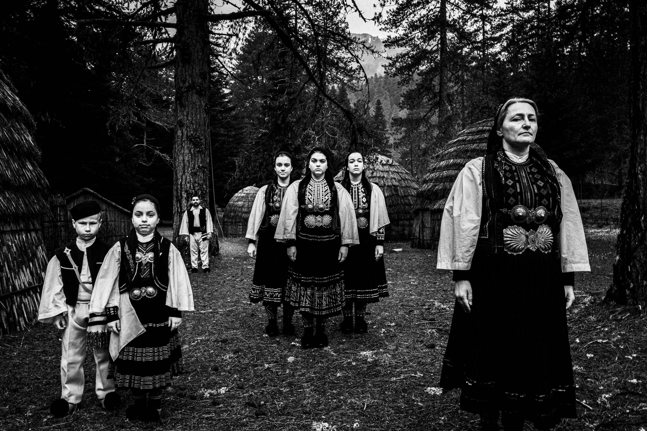 Gyftokampos, Epirus, Greece. The costumes of the nomadic group of Sarakatsani. Photography by George Tatakis.