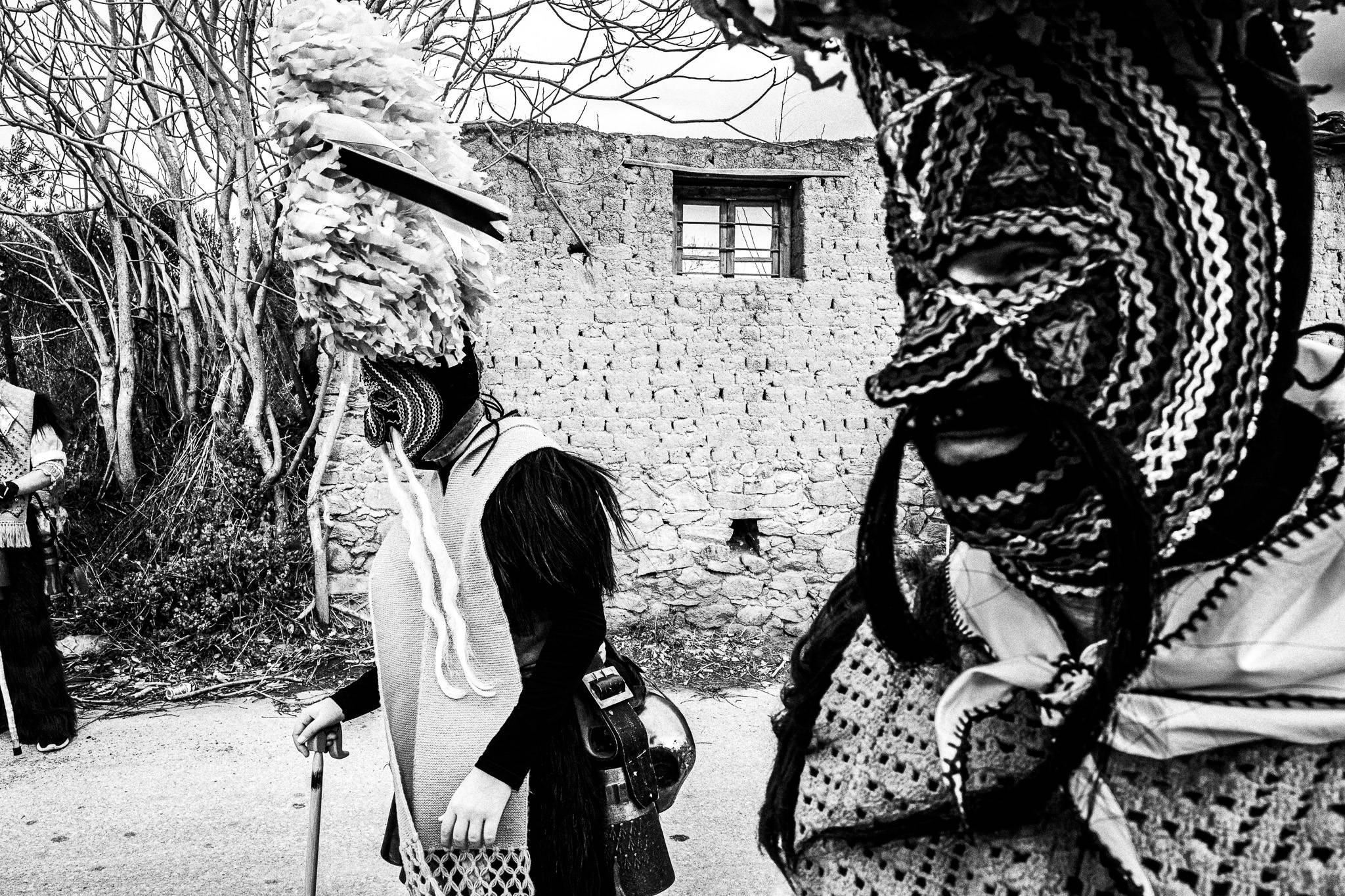 Arapides of Profitis village, Pagan Christmas customs of Northern Greece, by photographer George Tatakis