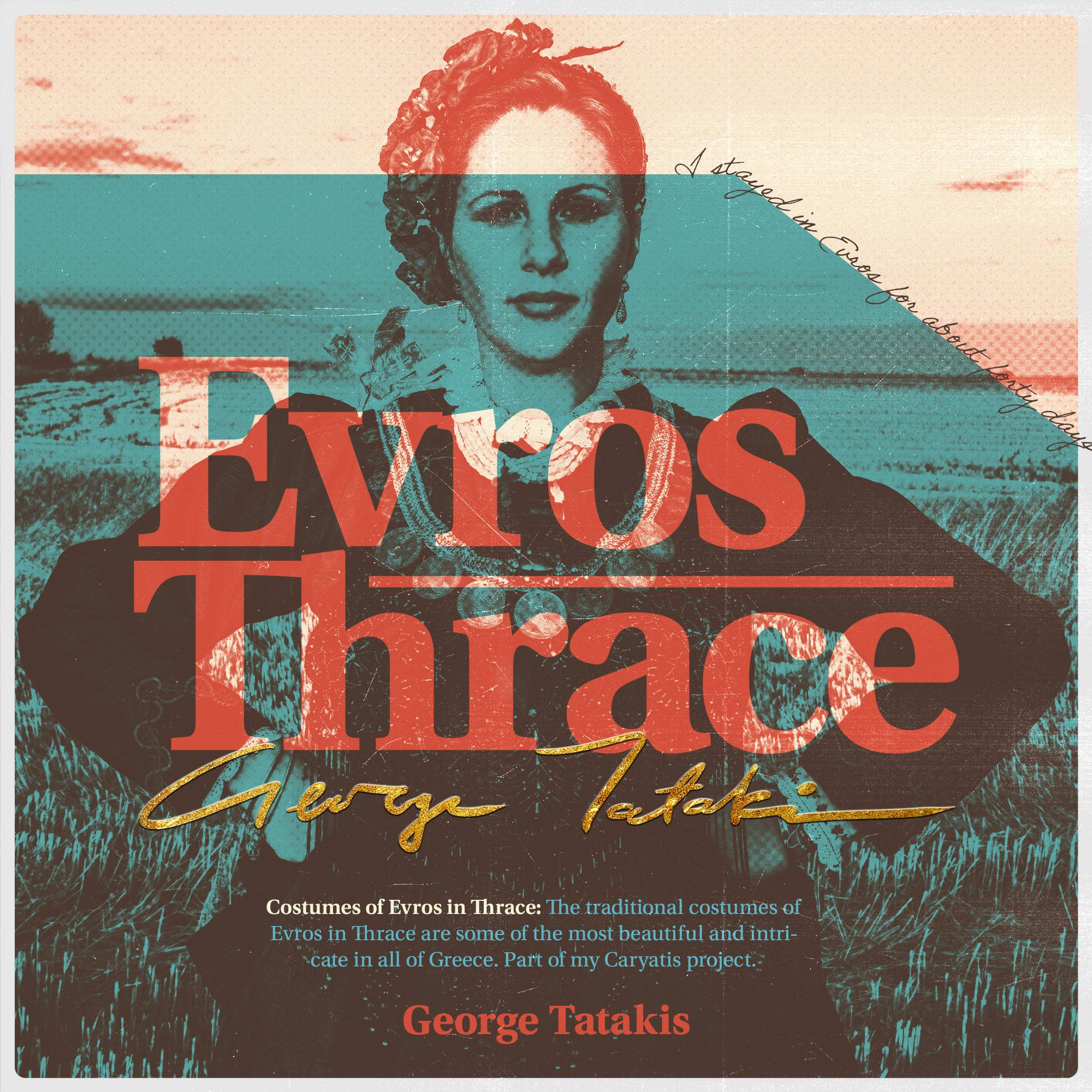 The traditional costumes of Metaxades, Evros, Greece. By photographer George Tatakis