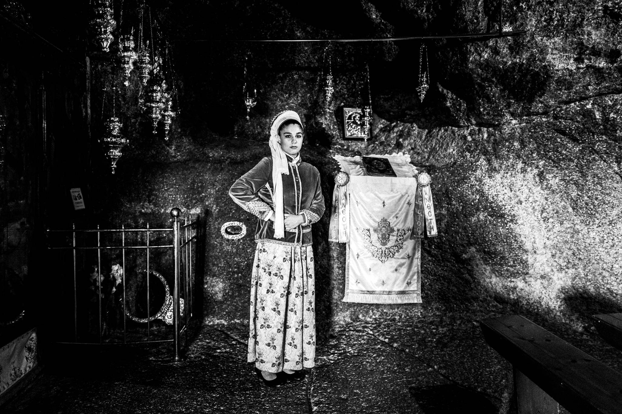 The local traditional costumes of Patmos island, by photographer George Tatakis