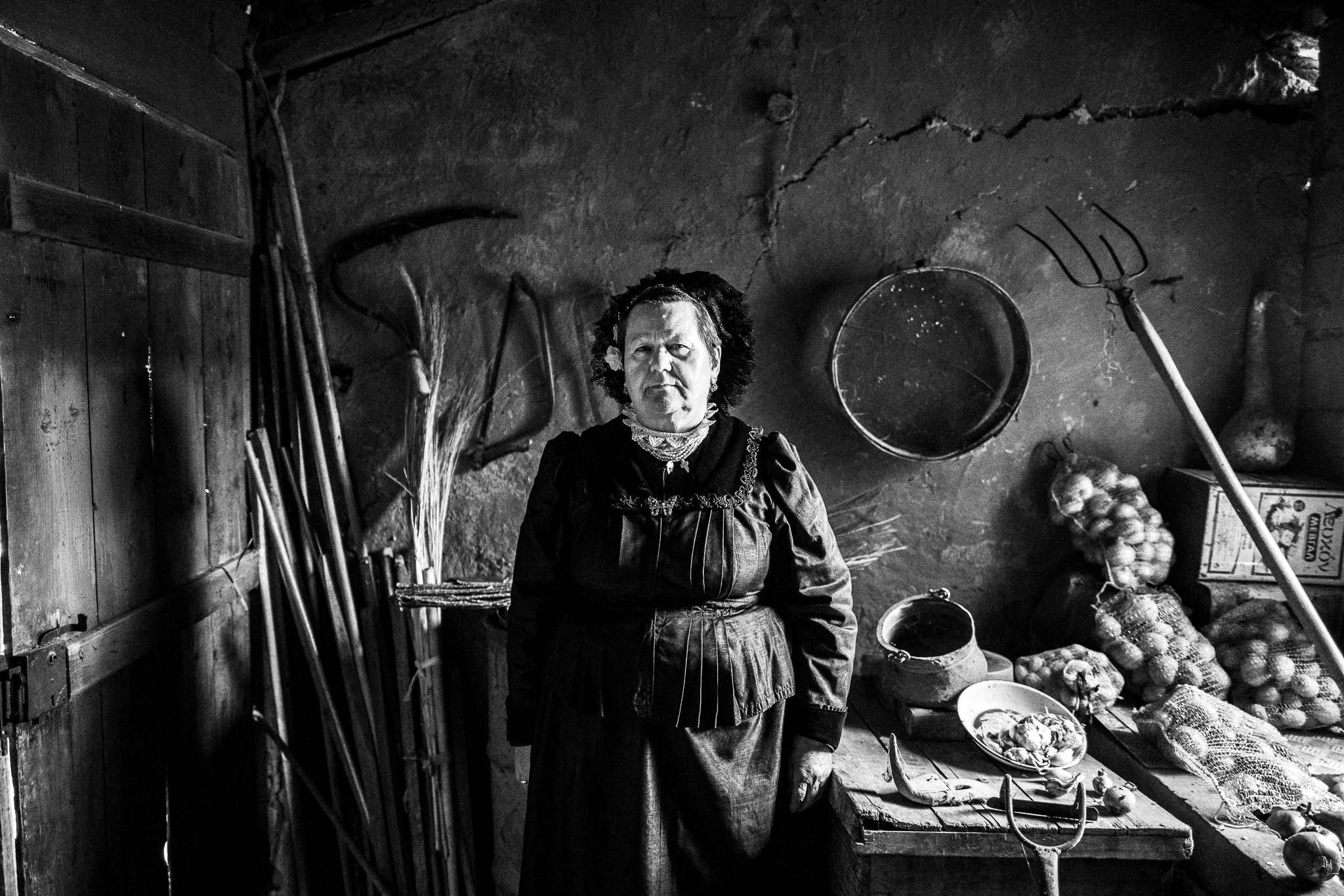 Inside a traditional warehouse of Nea Vyssa, by photographer George Tatakis