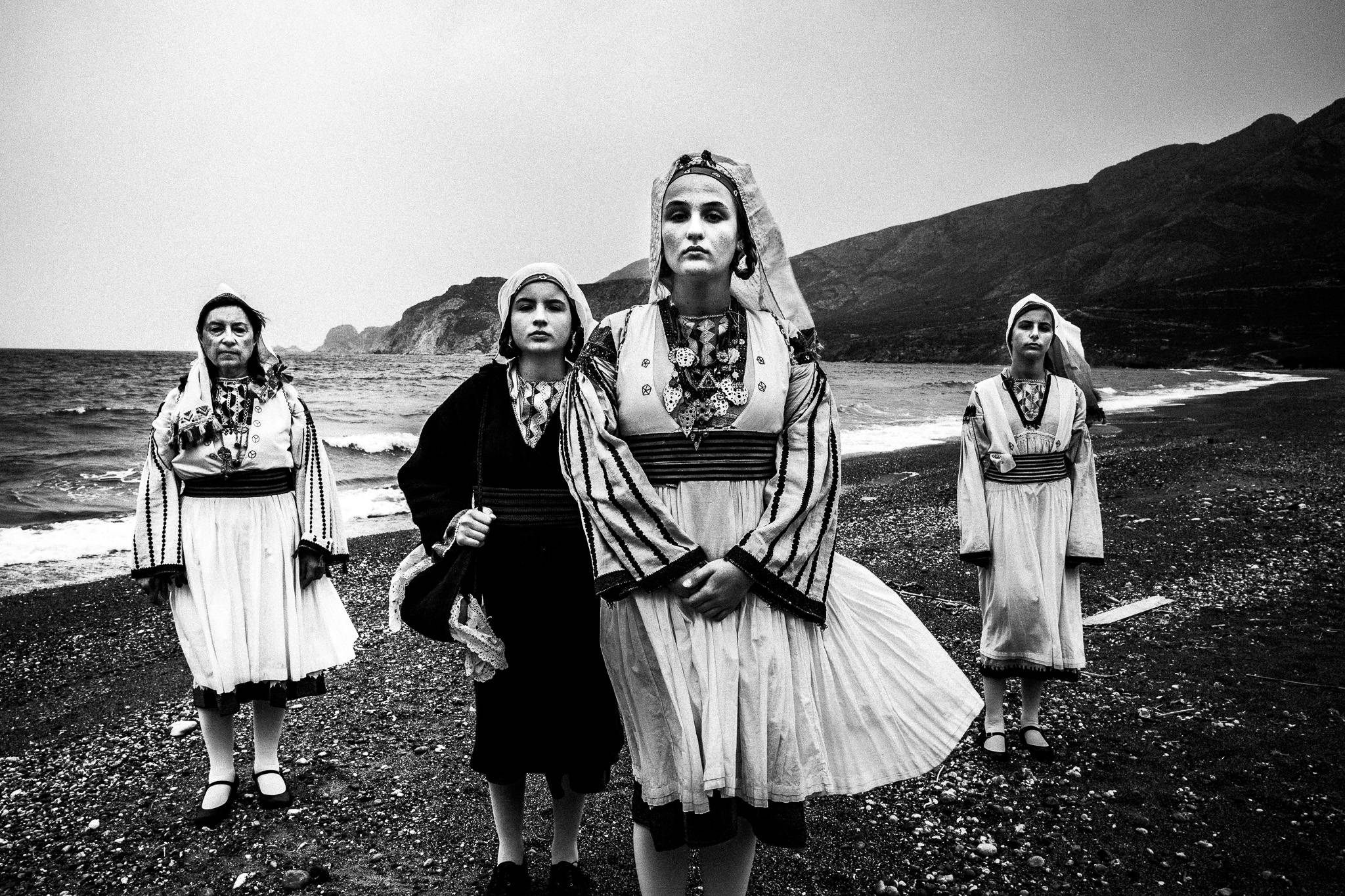 At Eristos beach, during a windy day, Tilos island, by photographer George Tatakis