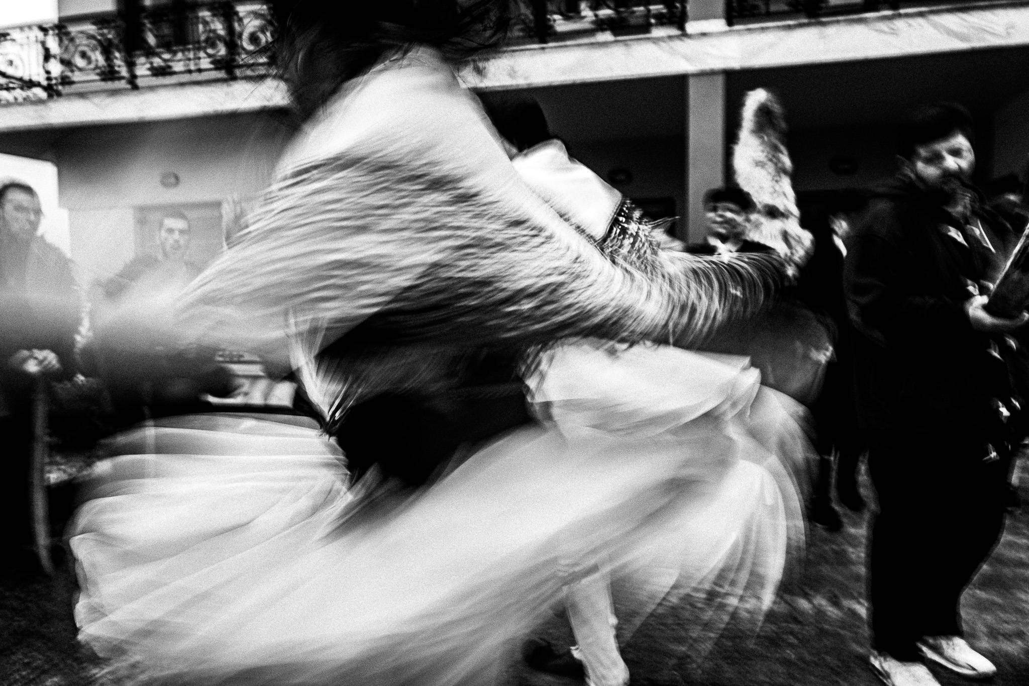 Dancing at houses, Pagan Christmas customs of Northern Greece, by photographer George Tatakis