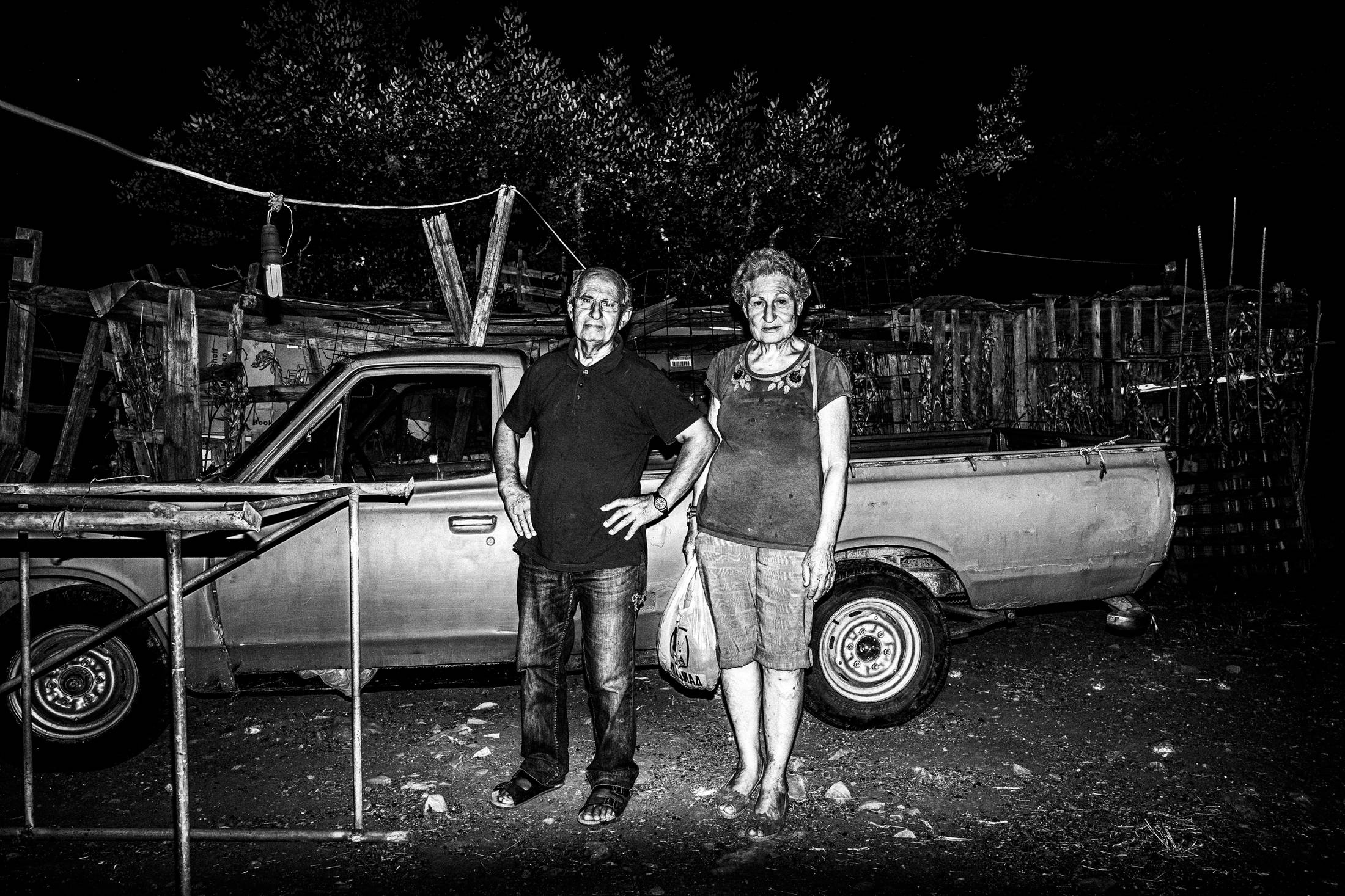 The couple I met during the celebration of Panagia Charakiani, Rethymnon, Crete, by photographer George Tatakis