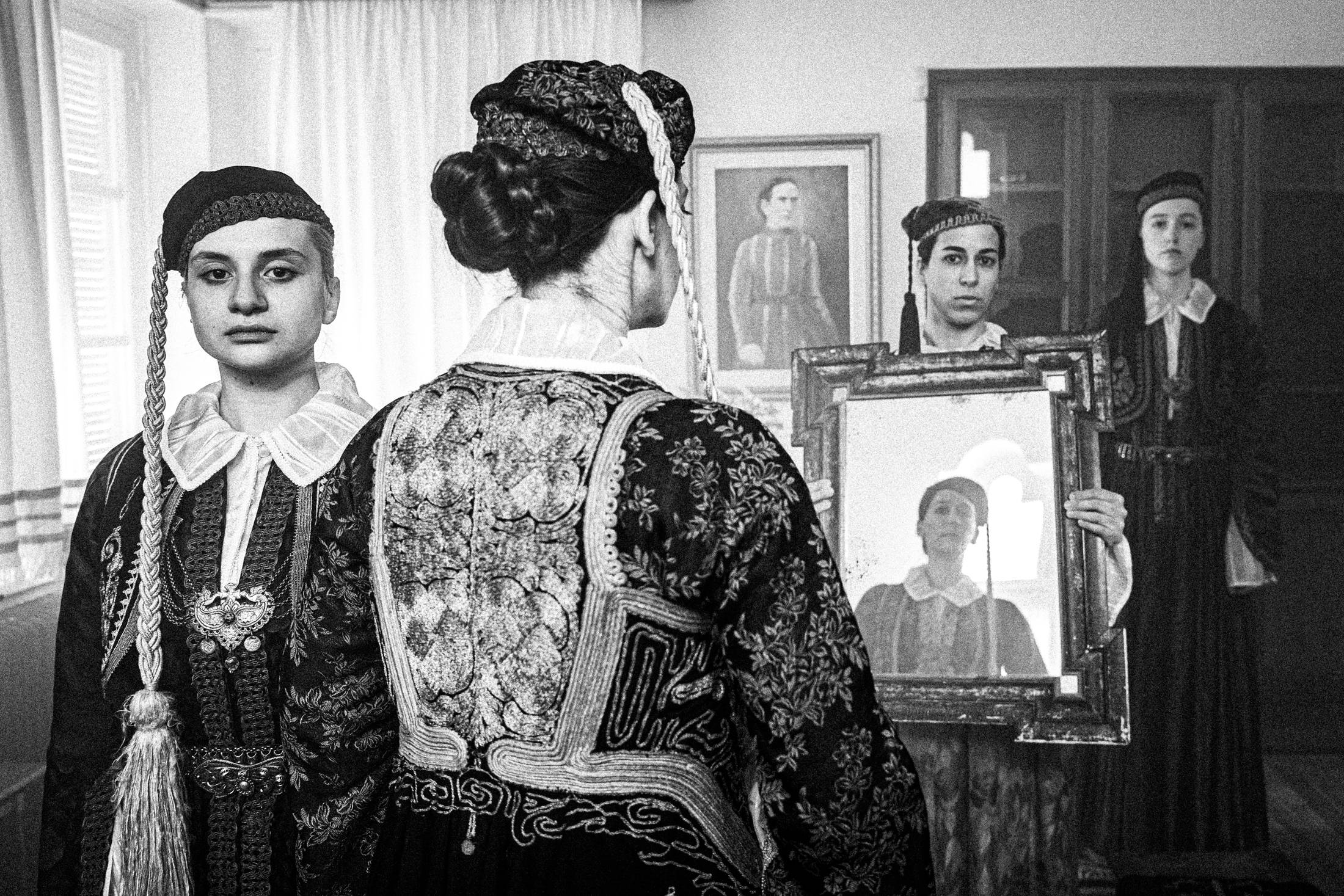 Ioannina, Epirus, Greece. The local women's costumes. Photography by George Tatakis.
