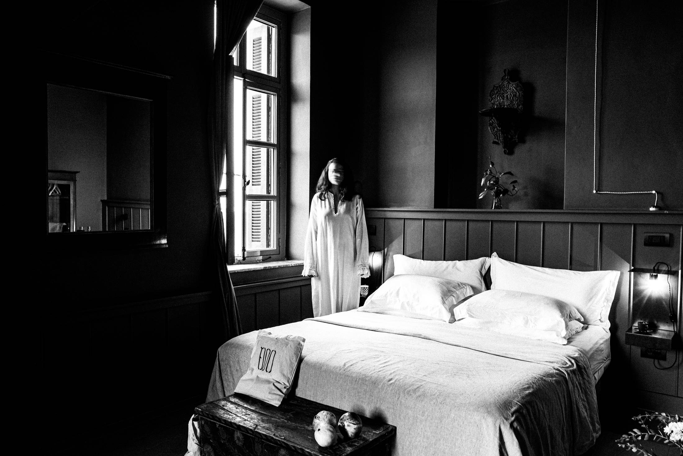 Inside the 1900 hotel at Symi island, by photographer George Tatakis