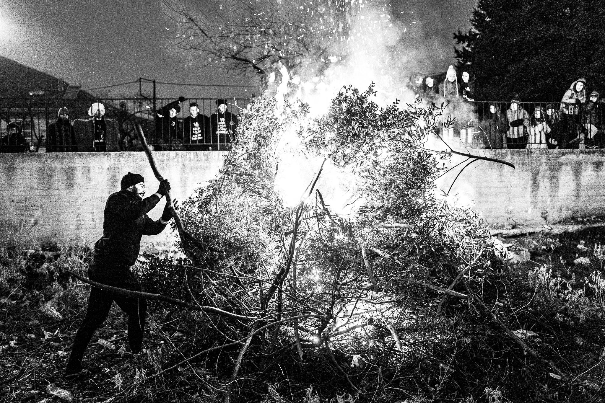 Babiden at Petroussa, Pagan Christmas customs of Northern Greece, by photographer George Tatakis
