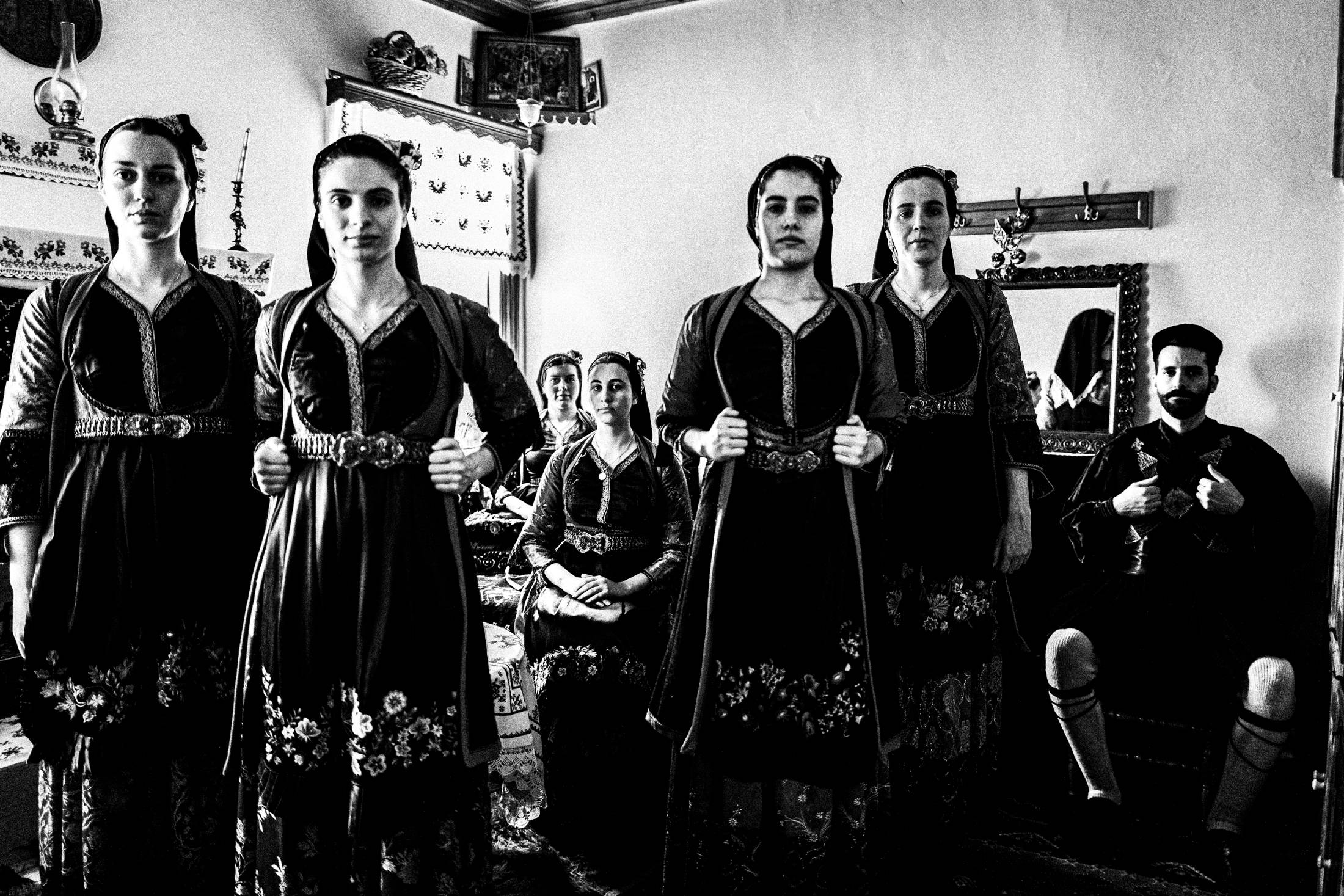Metsovo, Epirus, Greece. Local costumes. Photography by George Tatakis.