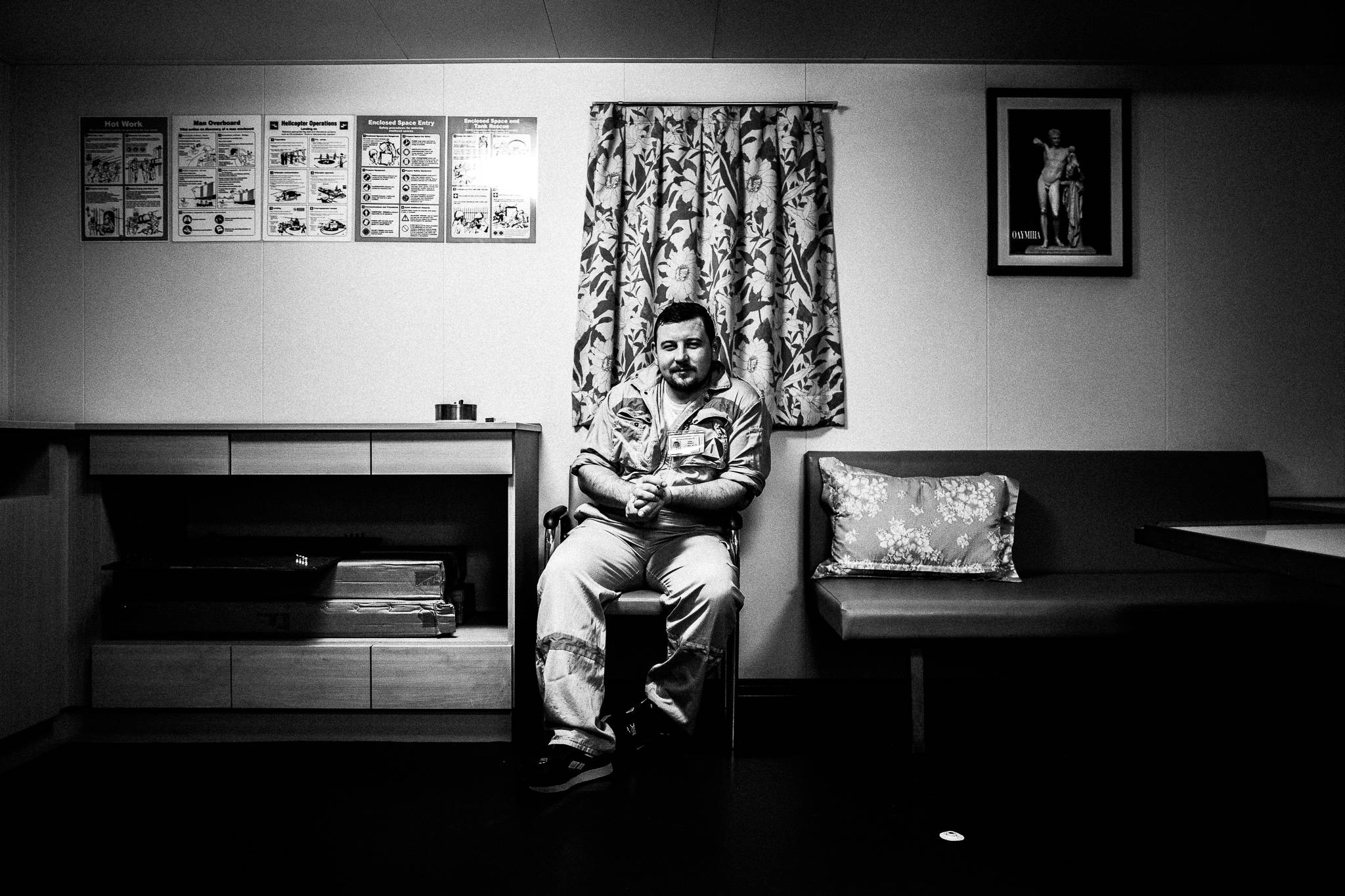 Anton in the smoking room by photographer George Tatakis