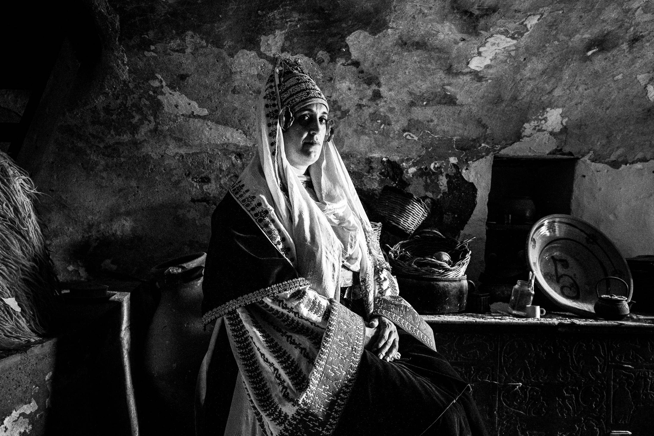 Inside the newly found traditional house in Astypalaea, by photographer George Tatakis
