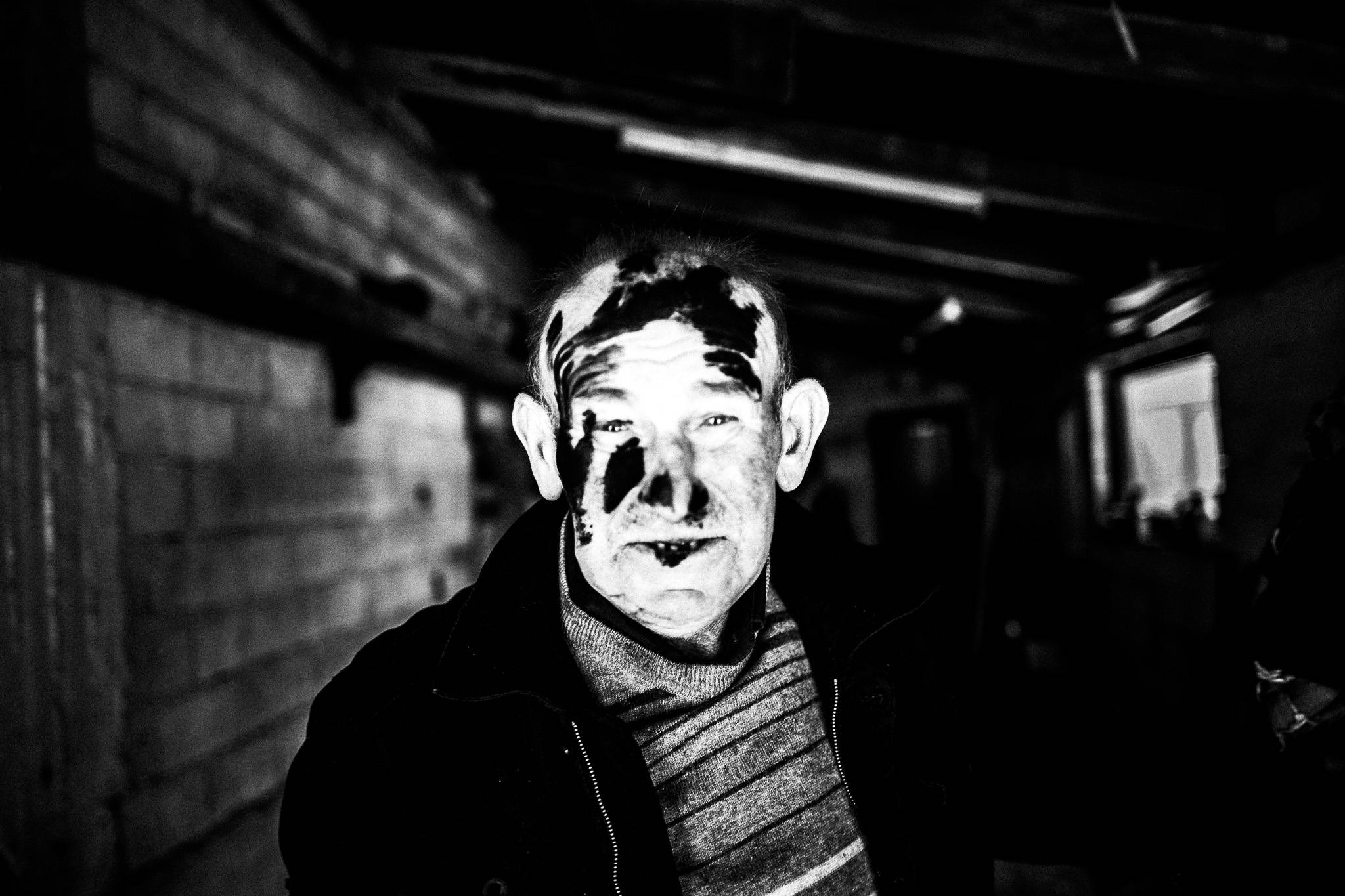 A local with black markings, Pagan Christmas customs of Northern Greece, by photographer George Tatakis
