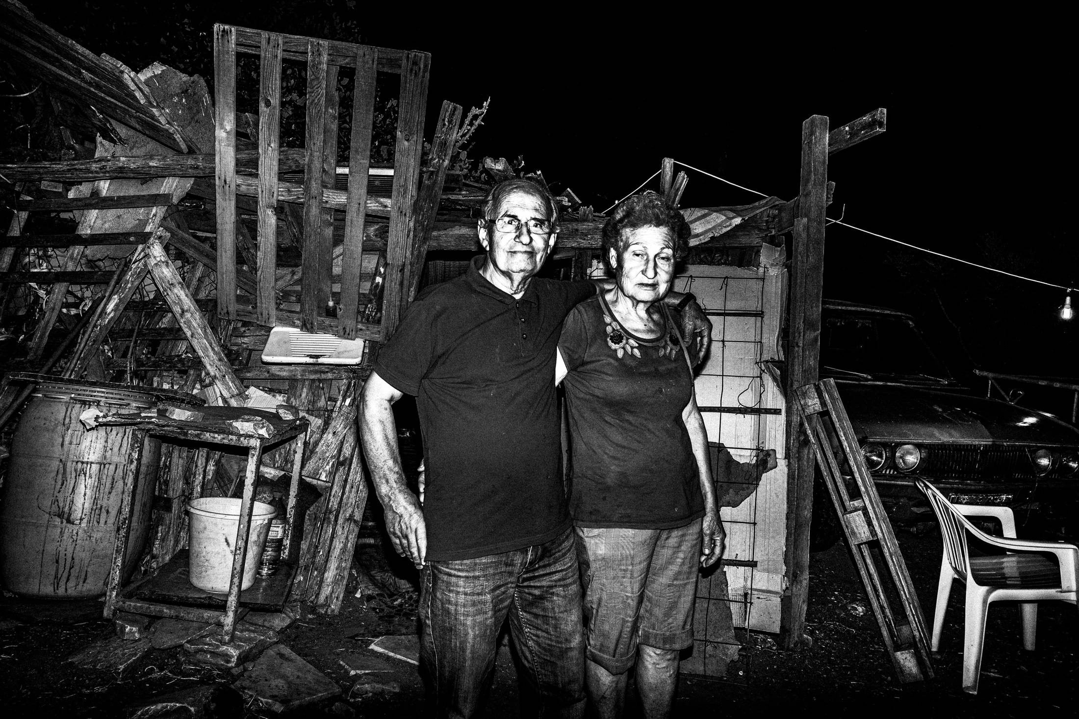 The couple I met during the celebration of Panagia Charakiani, Rethymnon, Crete, by photographer George Tatakis