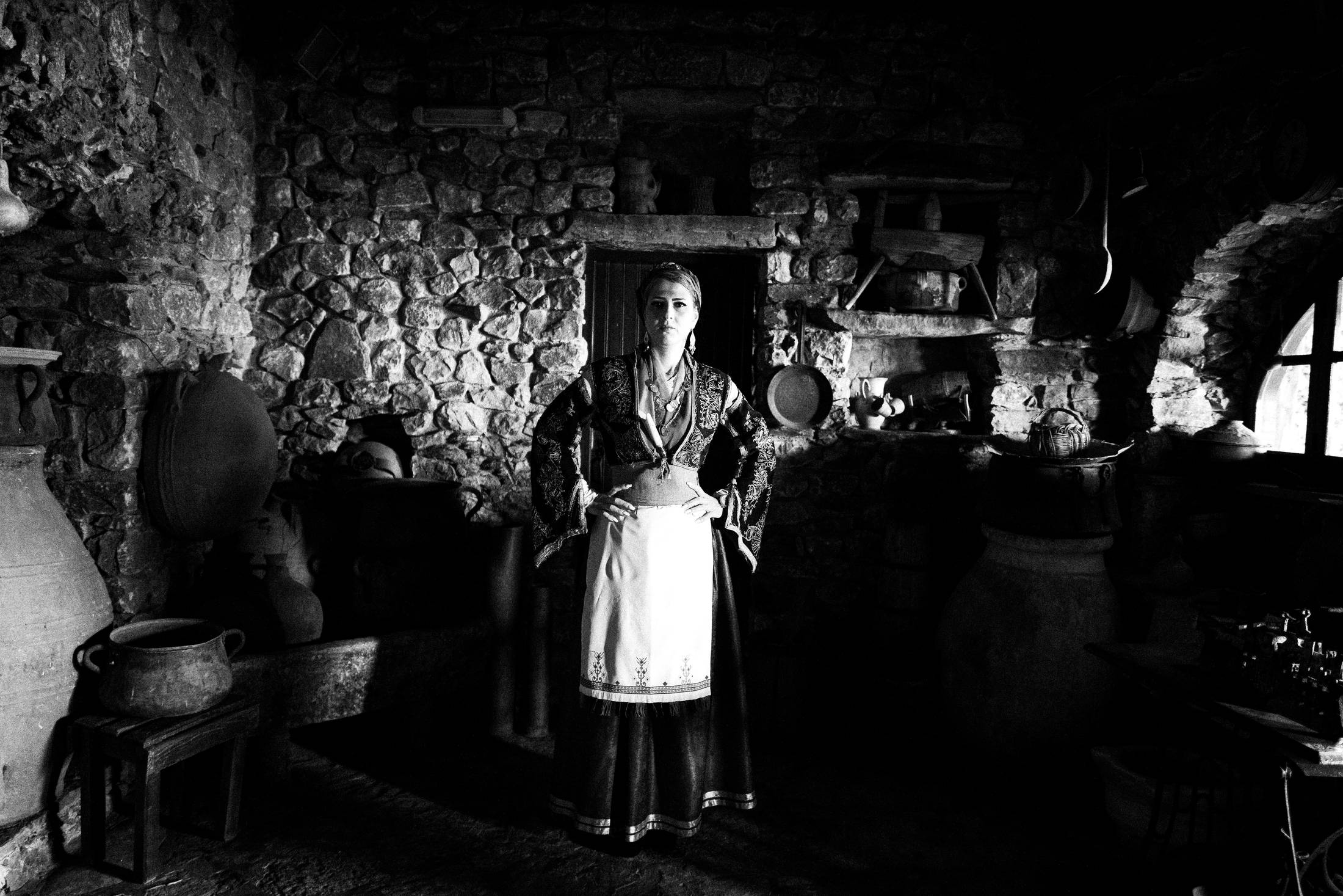 The traditional costume of Sfakia, Rethymnon, Crete, by photographer George Tatakis