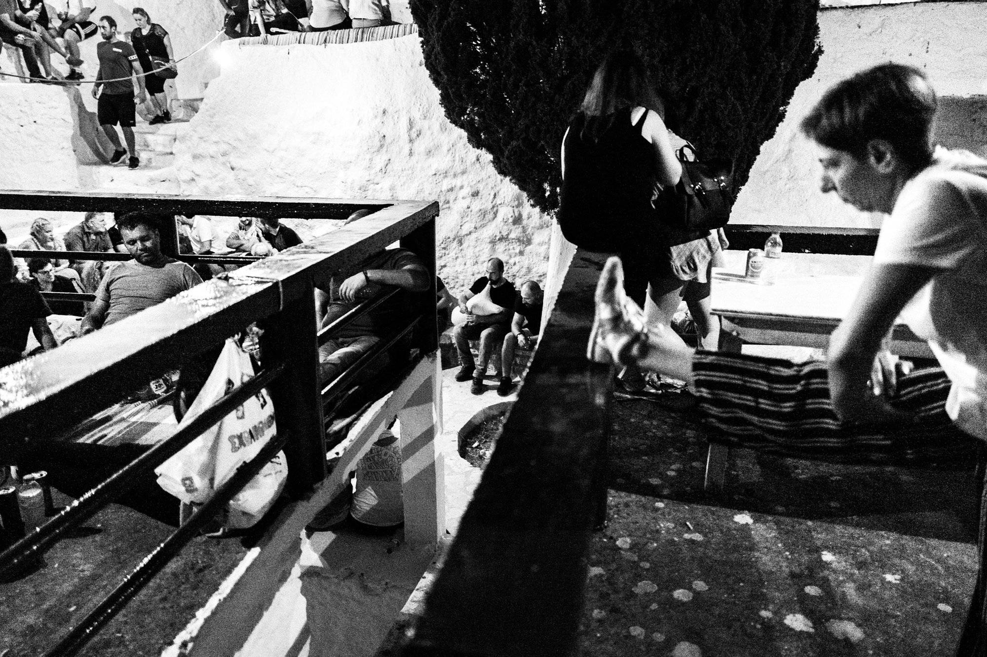 Traditional bagpipe at the Monastery Greece. South Aegean. Kalymnos. © George Tatakis
