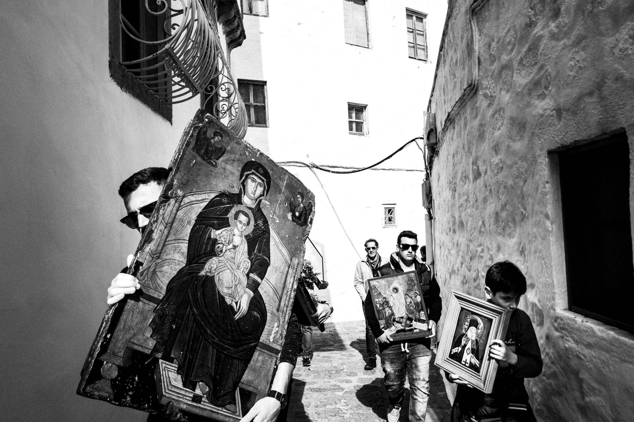 Litany of the Icons in Patmos island, by photographer George Tatakis