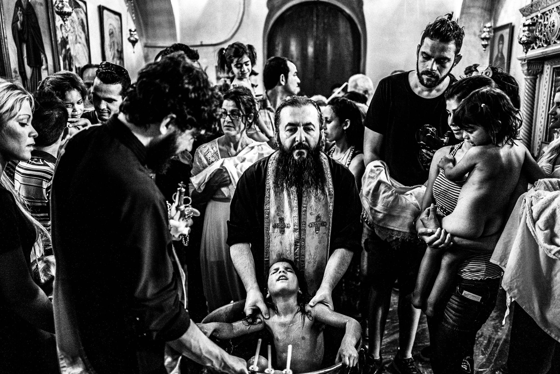 St. Simeon Festivals in Missolonghi, Greece. Black and White Photography by George Tatakis.