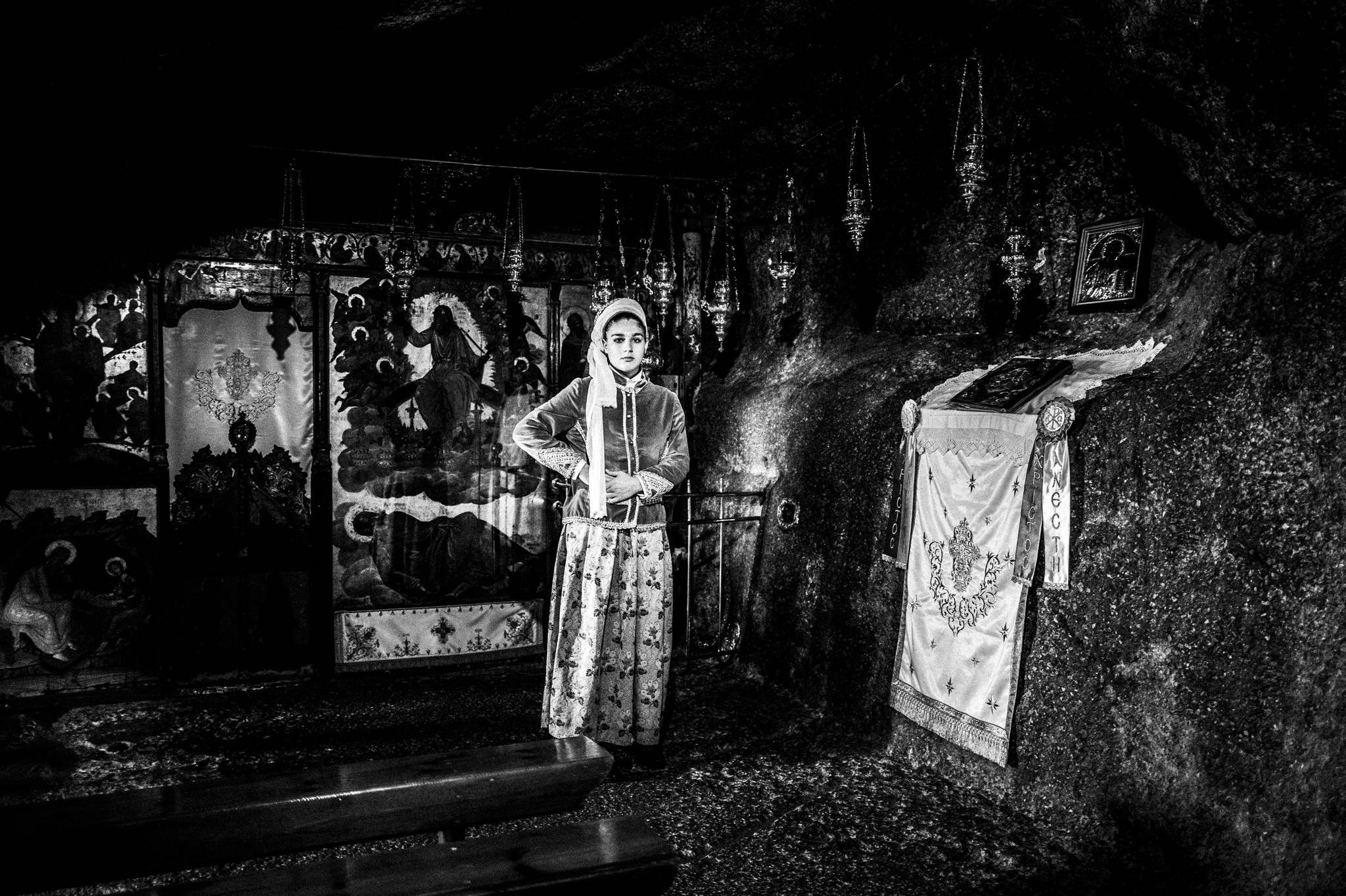 The local traditional costumes of Patmos island, by photographer George Tatakis