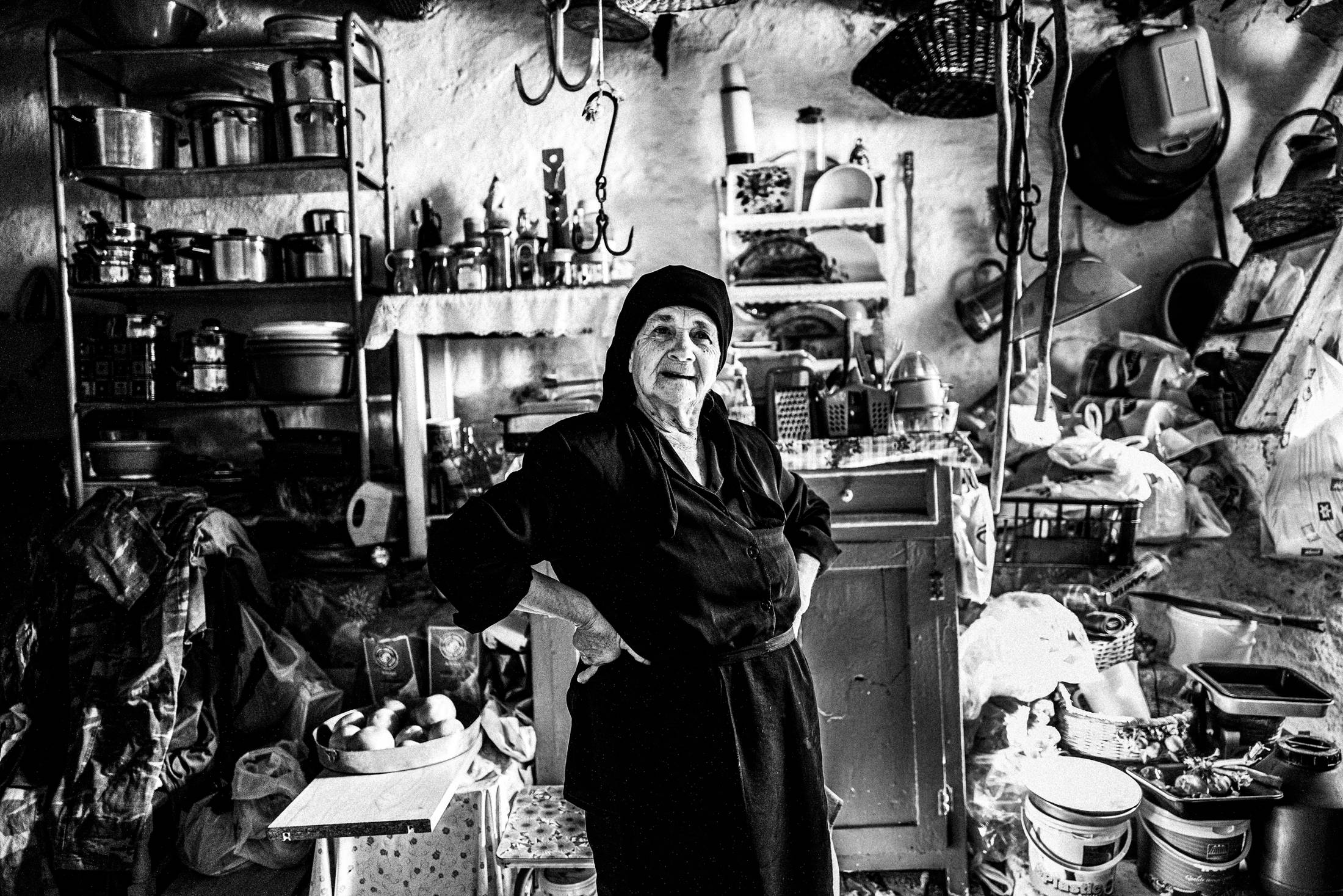 At Zafirenia's house in Anogia, Rethymnon, Crete, by photographer George Tatakis