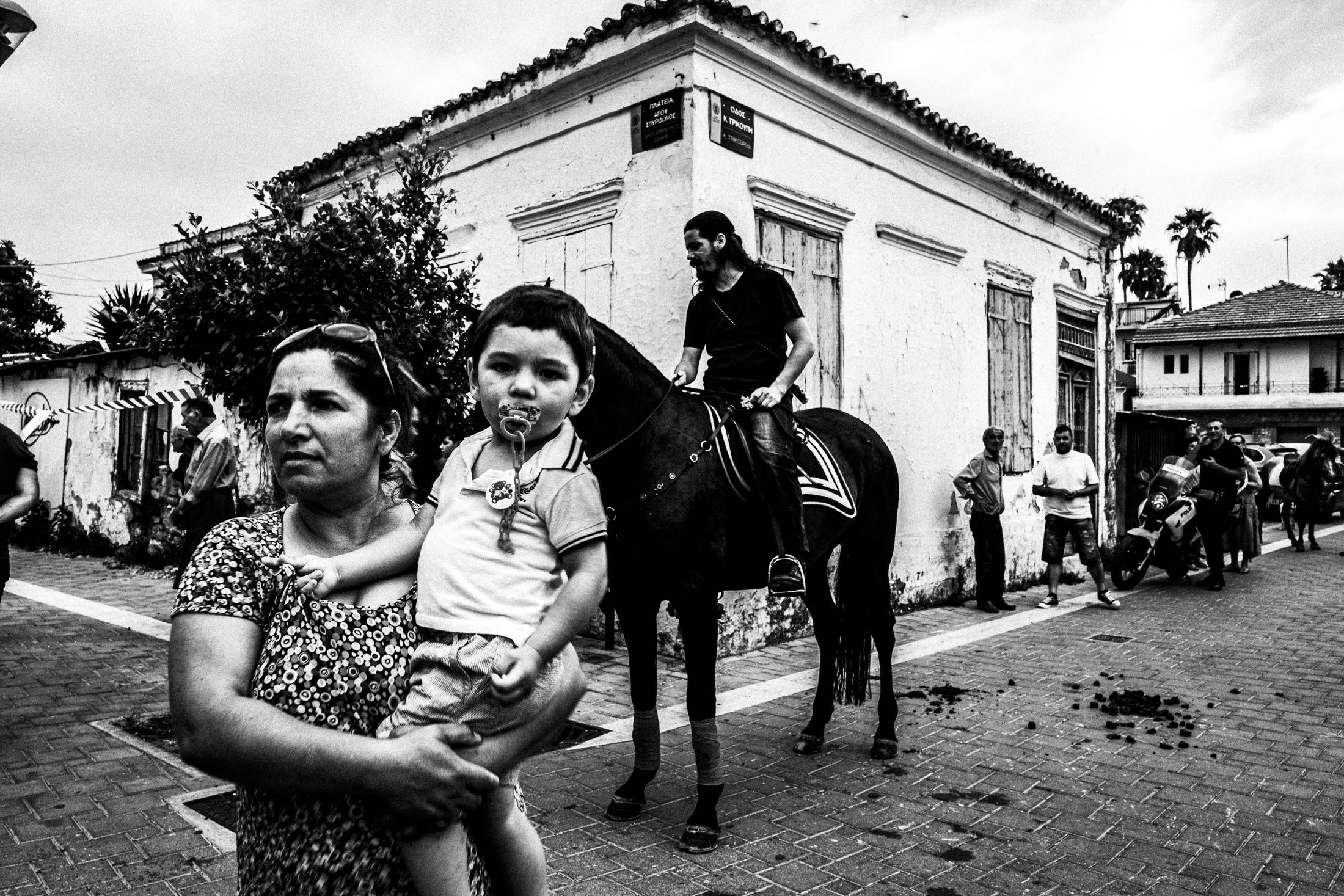 St. Simeon Festivals in Missolonghi, Greece. Black and White Photography by George Tatakis.