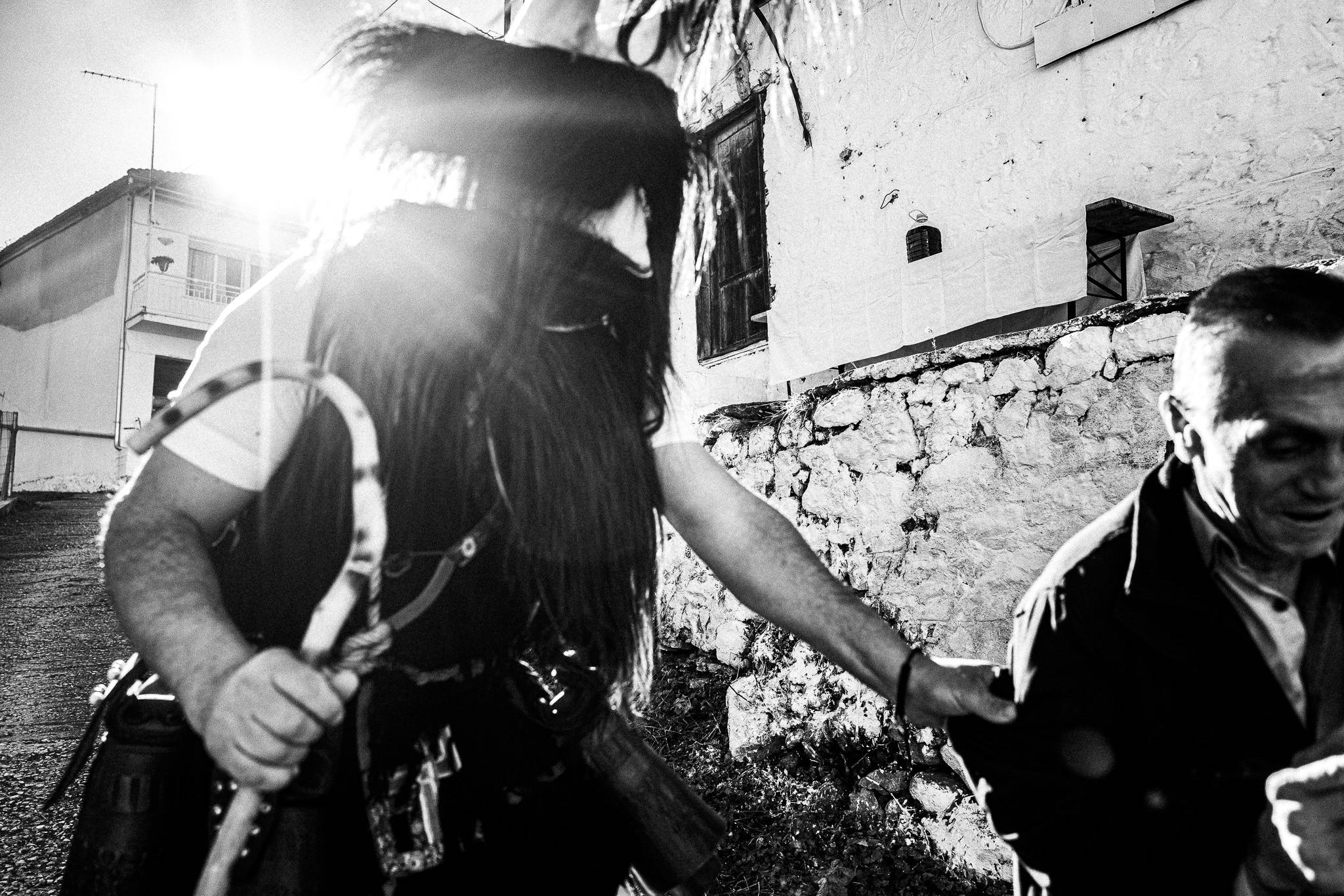 Babugera round Monastiraki, Pagan Christmas customs of Northern Greece, by photographer George Tatakis