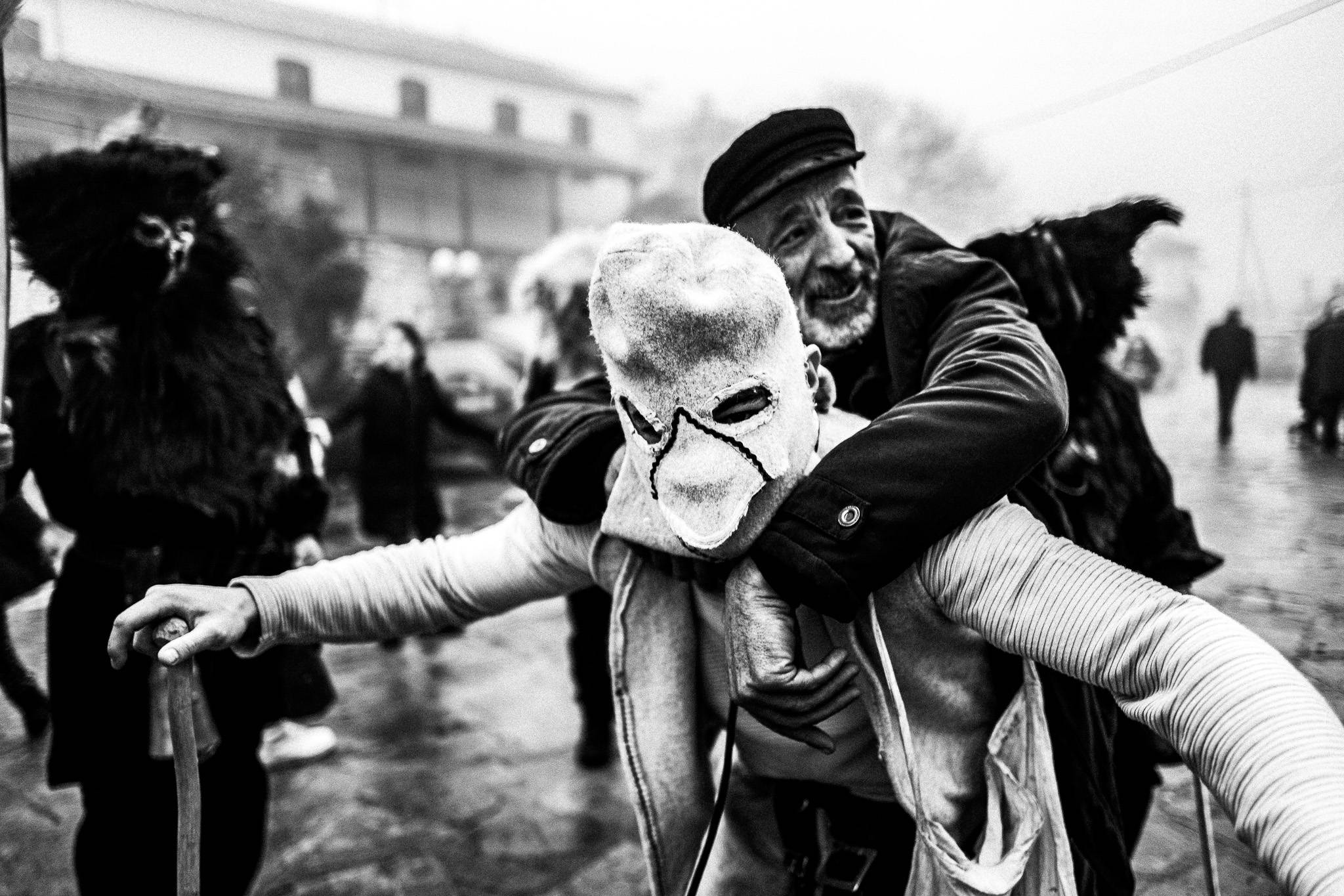The doctor playing tricks, Pagan Christmas customs of Northern Greece, by photographer George Tatakis