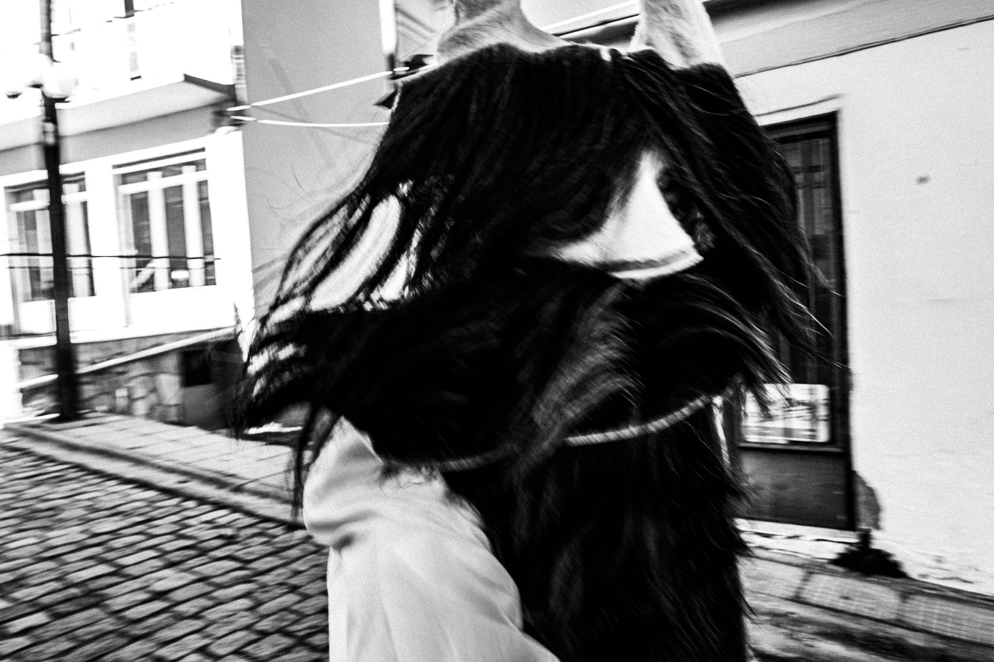 Babugera round Monastiraki, Pagan Christmas customs of Northern Greece, by photographer George Tatakis