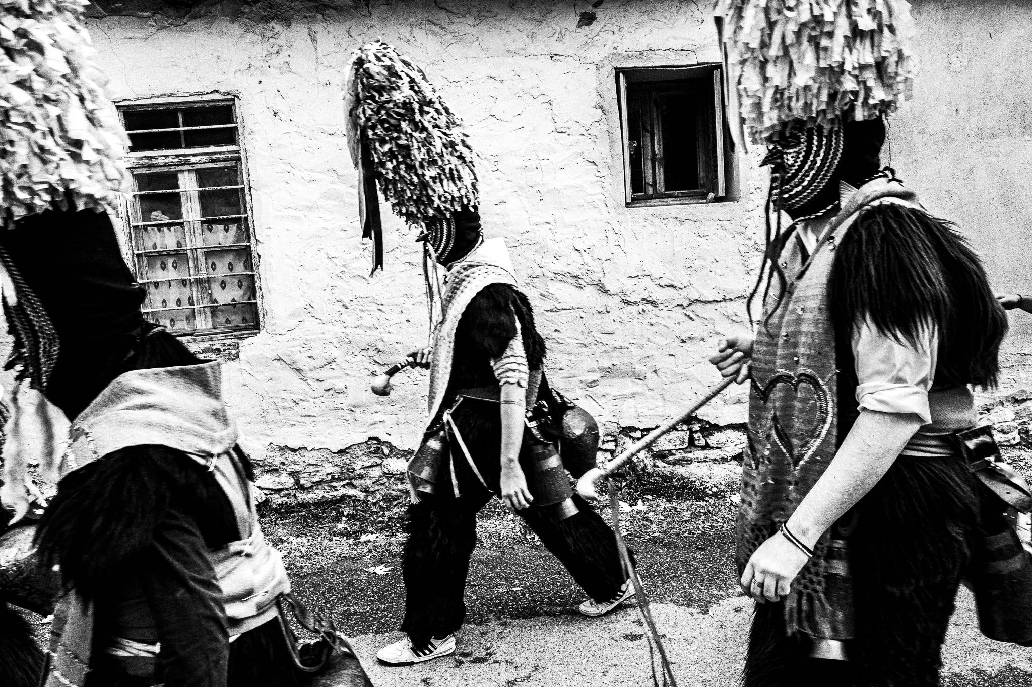 Arapides of Profitis village, Pagan Christmas customs of Northern Greece, by photographer George Tatakis