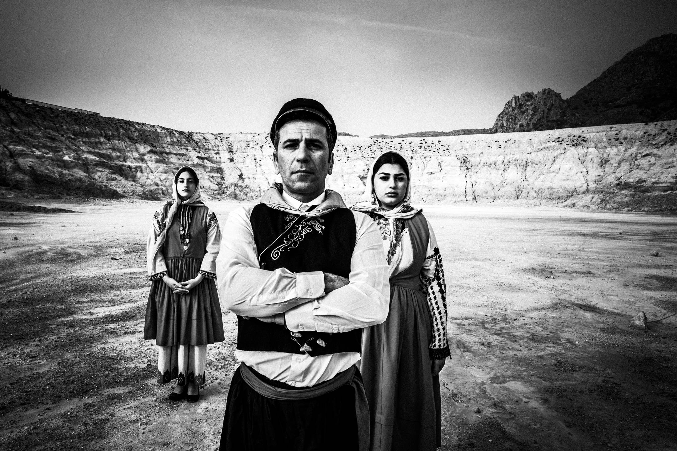 Traditional costumes at the volcano's bed, Nisyros, Dodecanese, by photographer George Tatakis