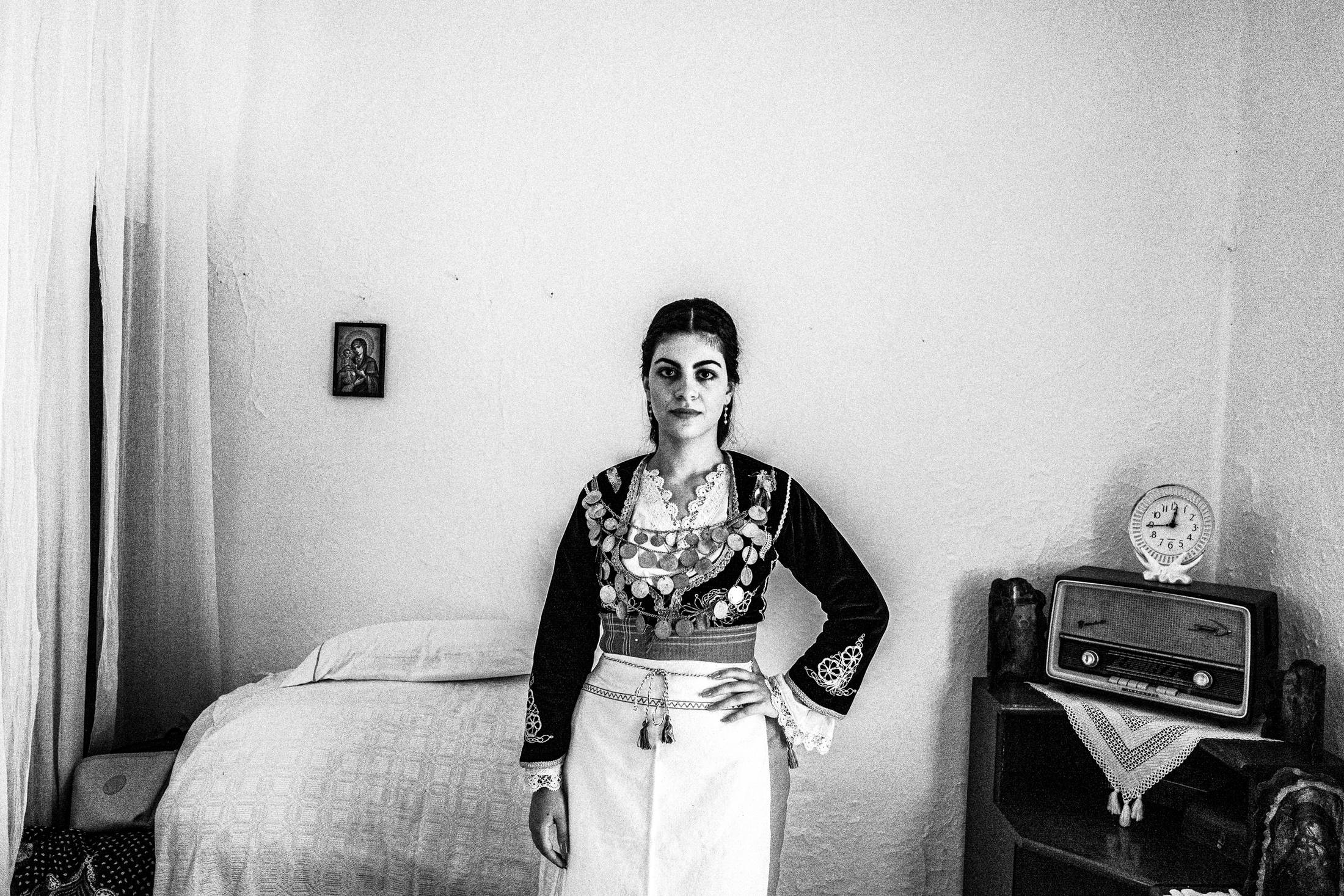 At Zafirenia's house in Anogia, Rethymnon, Crete, by photographer George Tatakis
