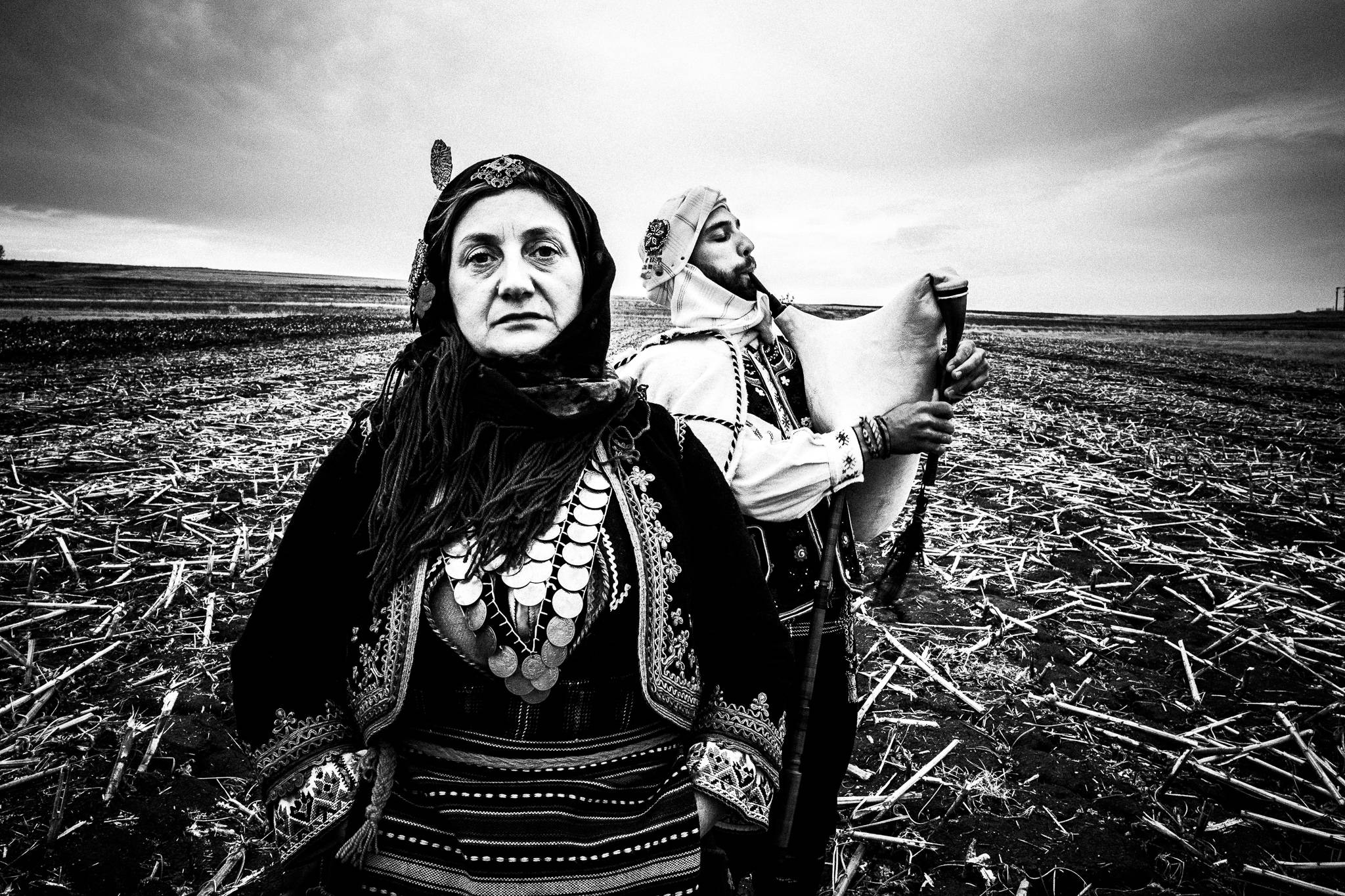 On a field in Issaakion village, Evros, Thrace, Greece, by photographer George Tatakis