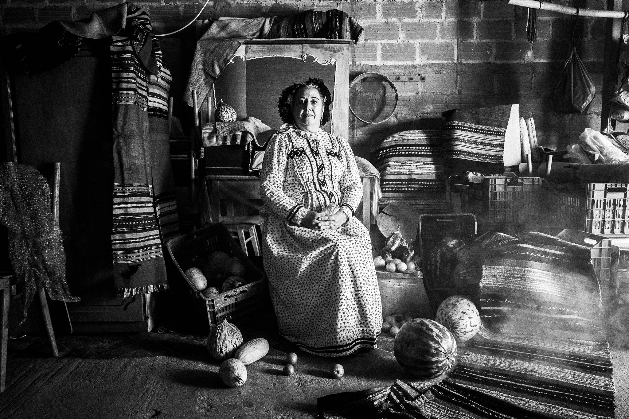 Inside a traditional warehouse of Nea Vyssa, by photographer George Tatakis
