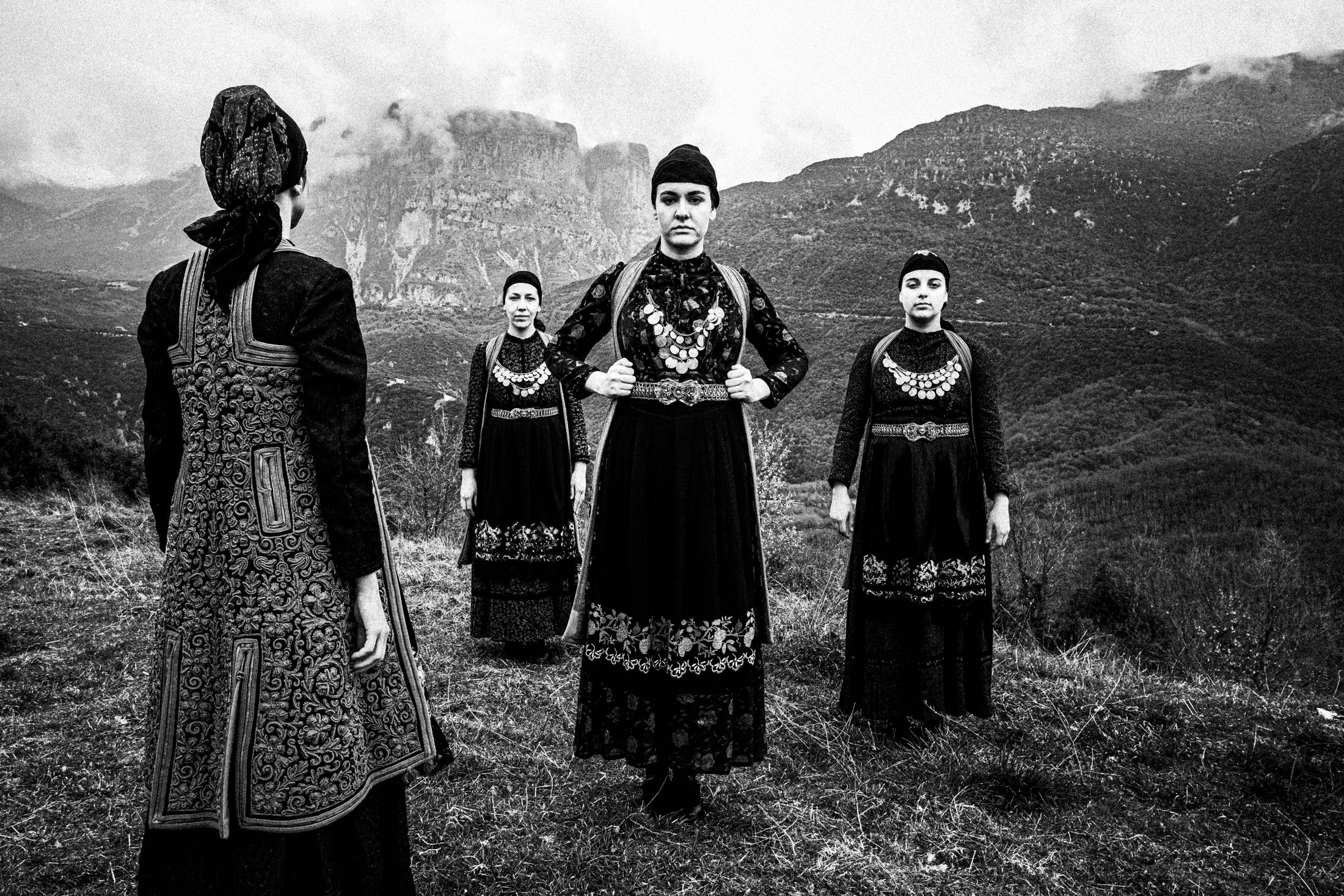 Zagori, Epirus, Greece. The local women's dresses. Photography by George Tatakis