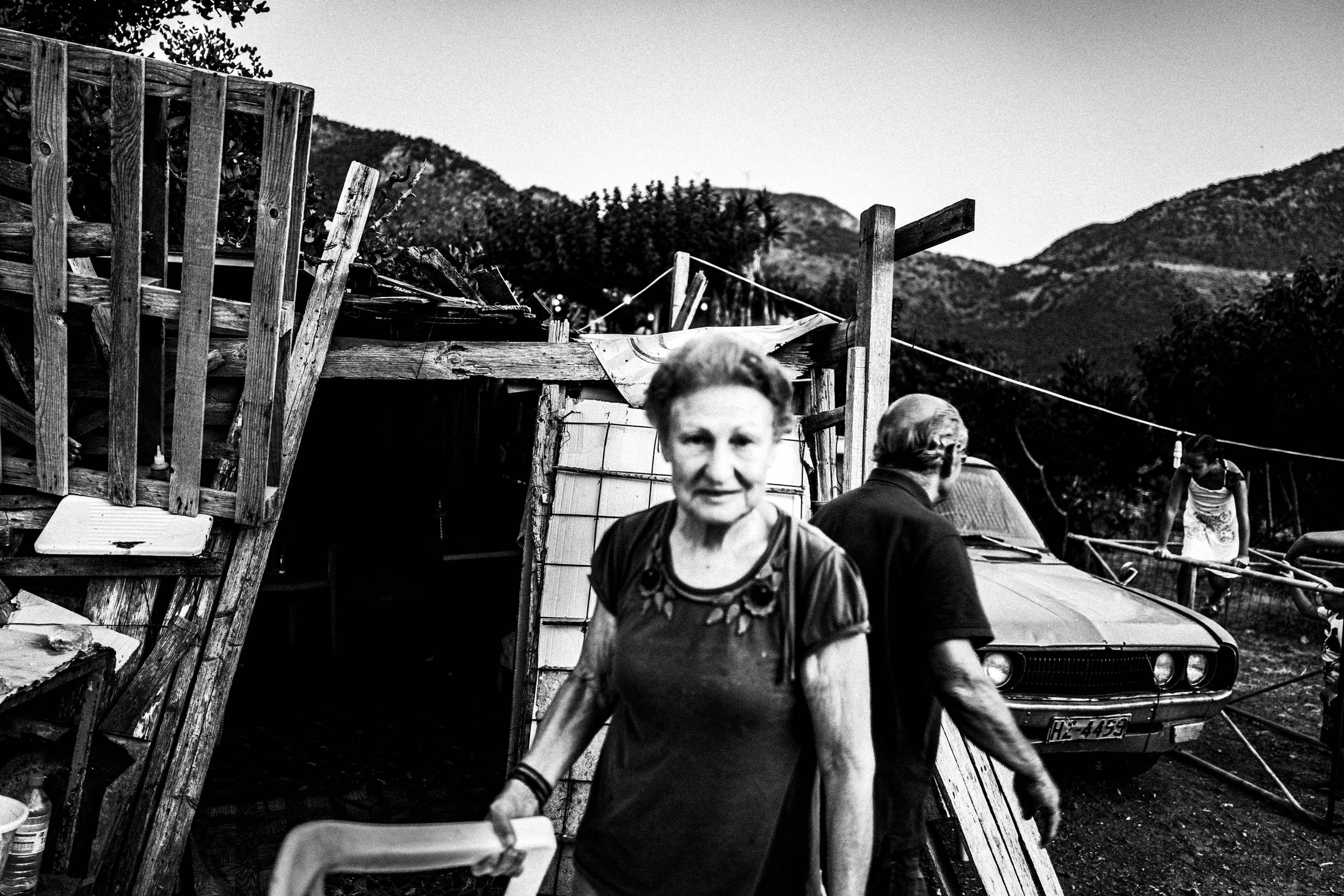 The couple I met during the celebration of Panagia Charakiani, Rethymnon, Crete, by photographer George Tatakis