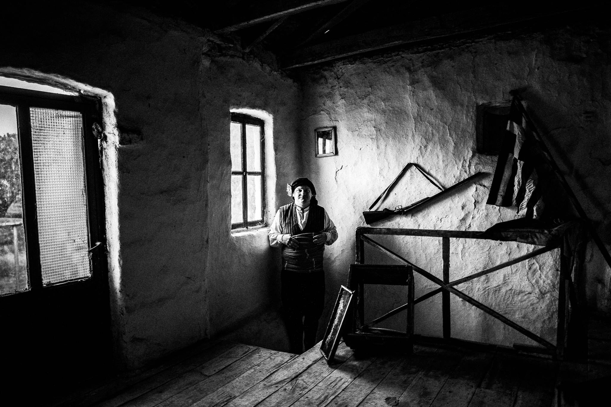 Inside a traditional house of Paliouri in Evros, Thrace, Greece, by photographer George Tatakis