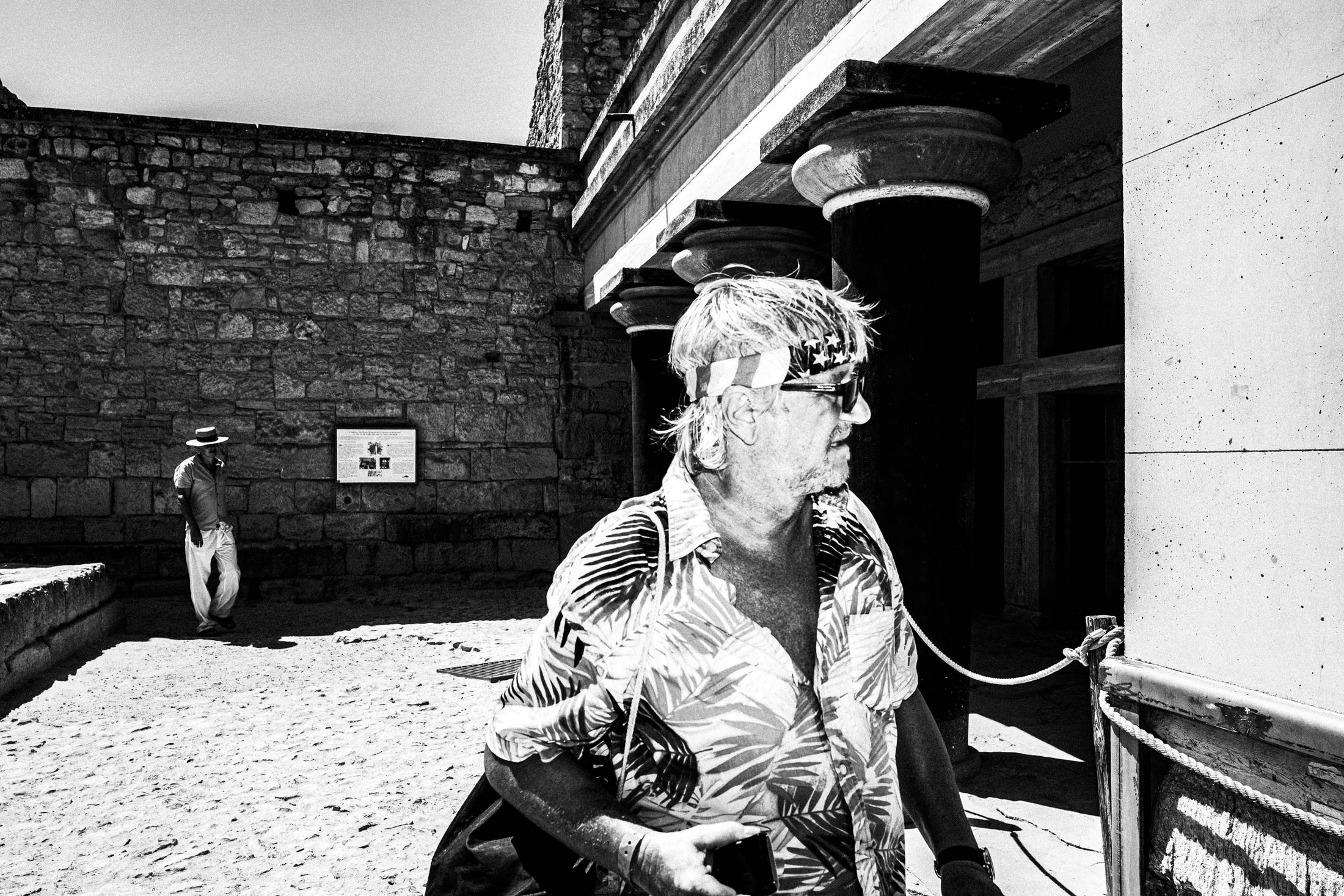 Tourists visiting Knossos' site, Heraklion, Crete, by photographer George Tatakis