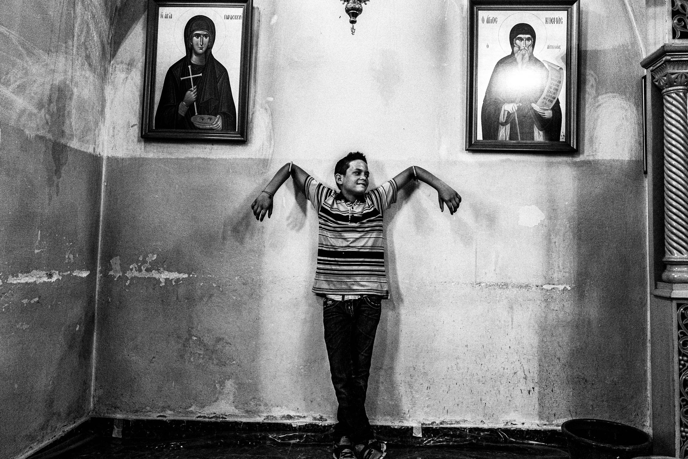 St. Simeon Festivals in Missolonghi, Greece. Black and White Photography by George Tatakis.