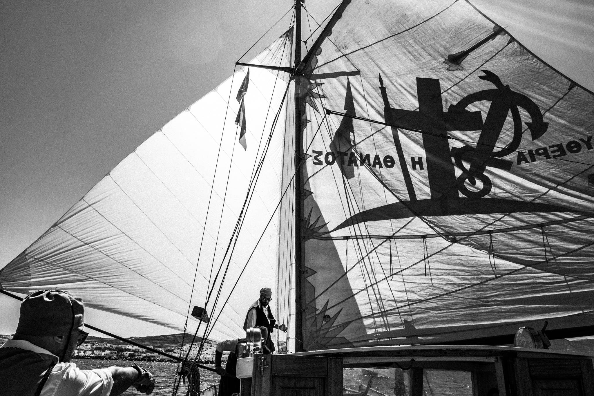 The butterfly formation on board Aghios Georgios, by photographer George Tatakis