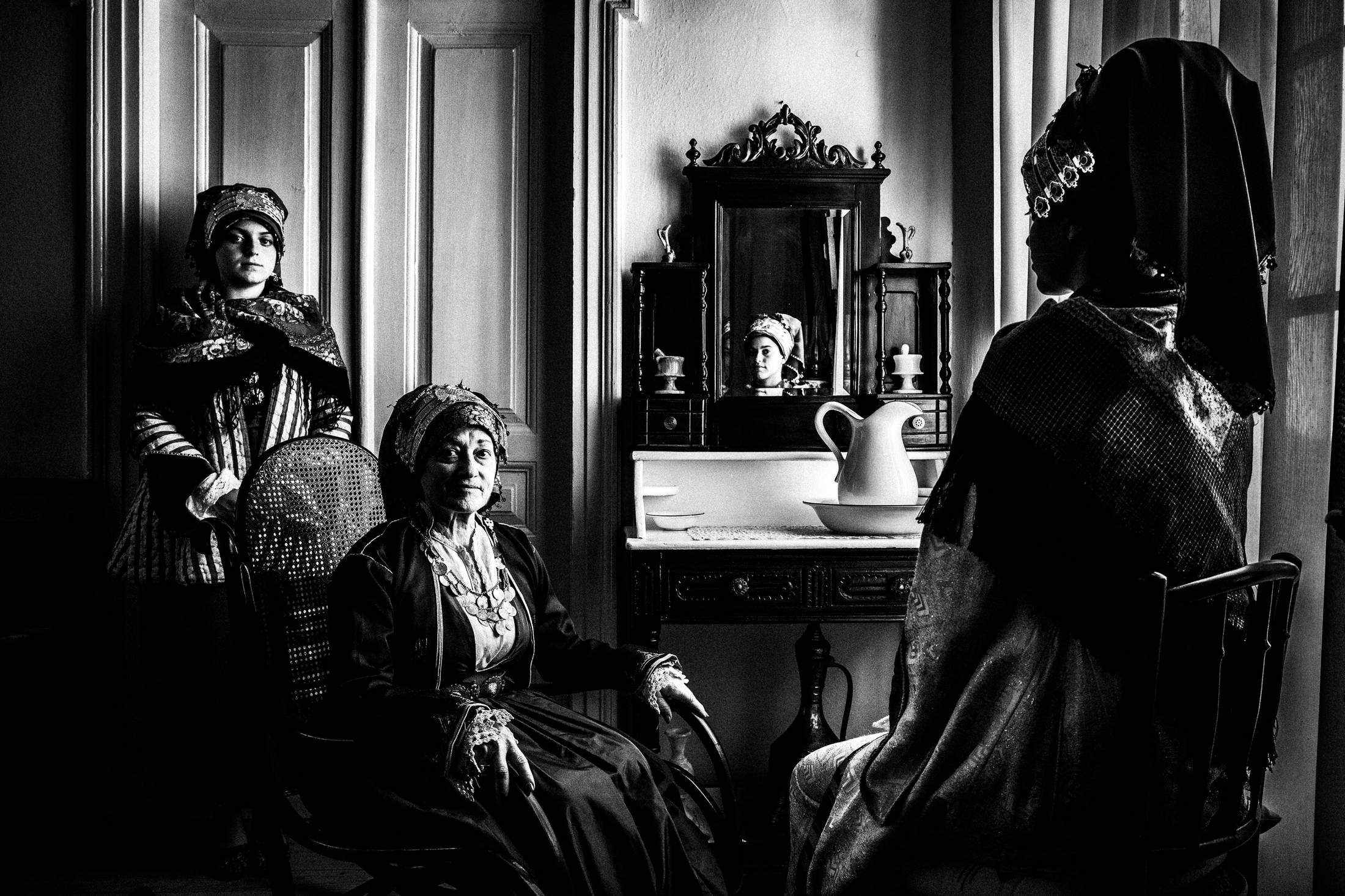 Inside a local traditional house at Symi island, by photographer George Tatakis