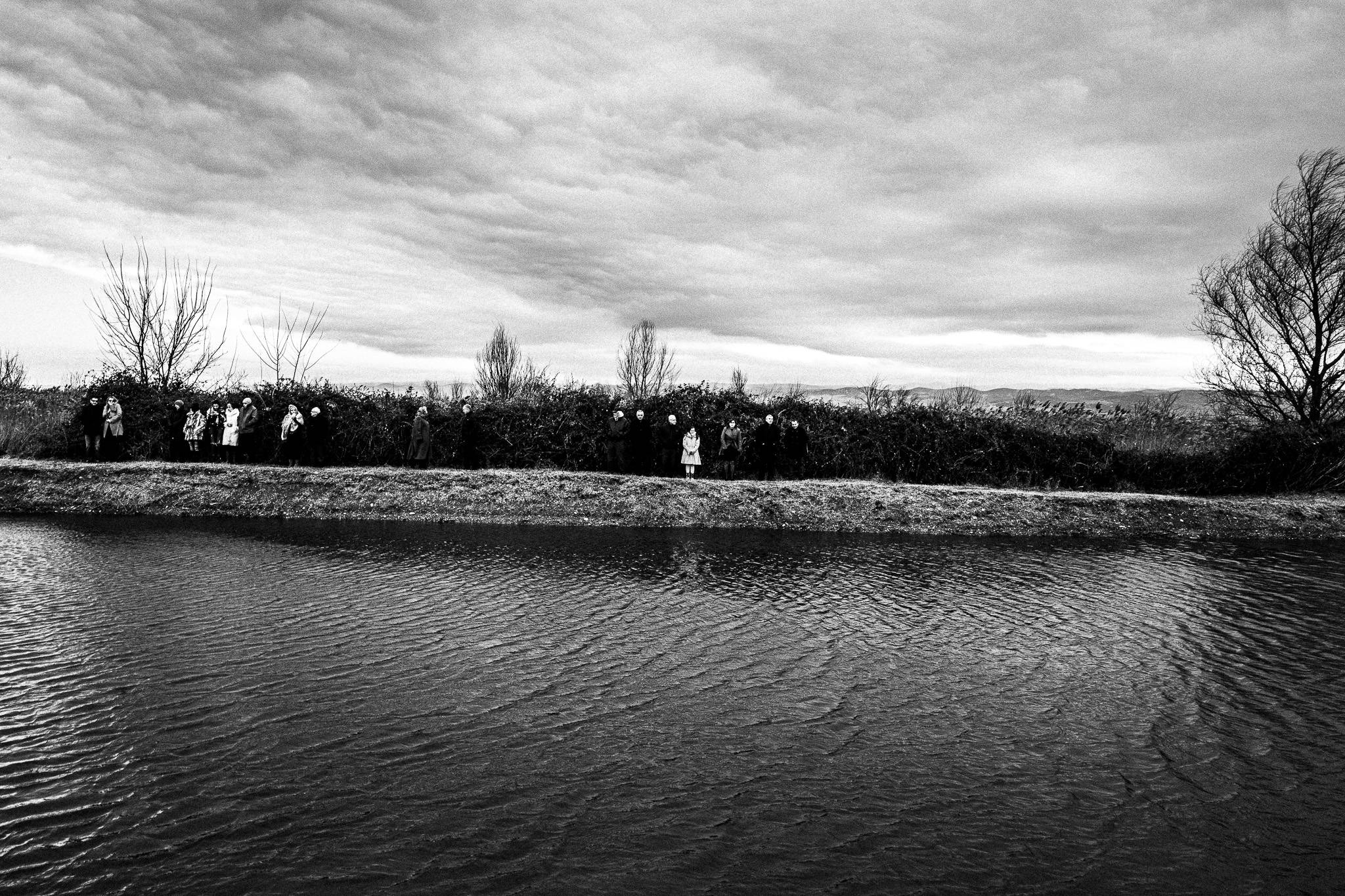 People gathering, Pagan Christmas customs of Northern Greece, by photographer George Tatakis
