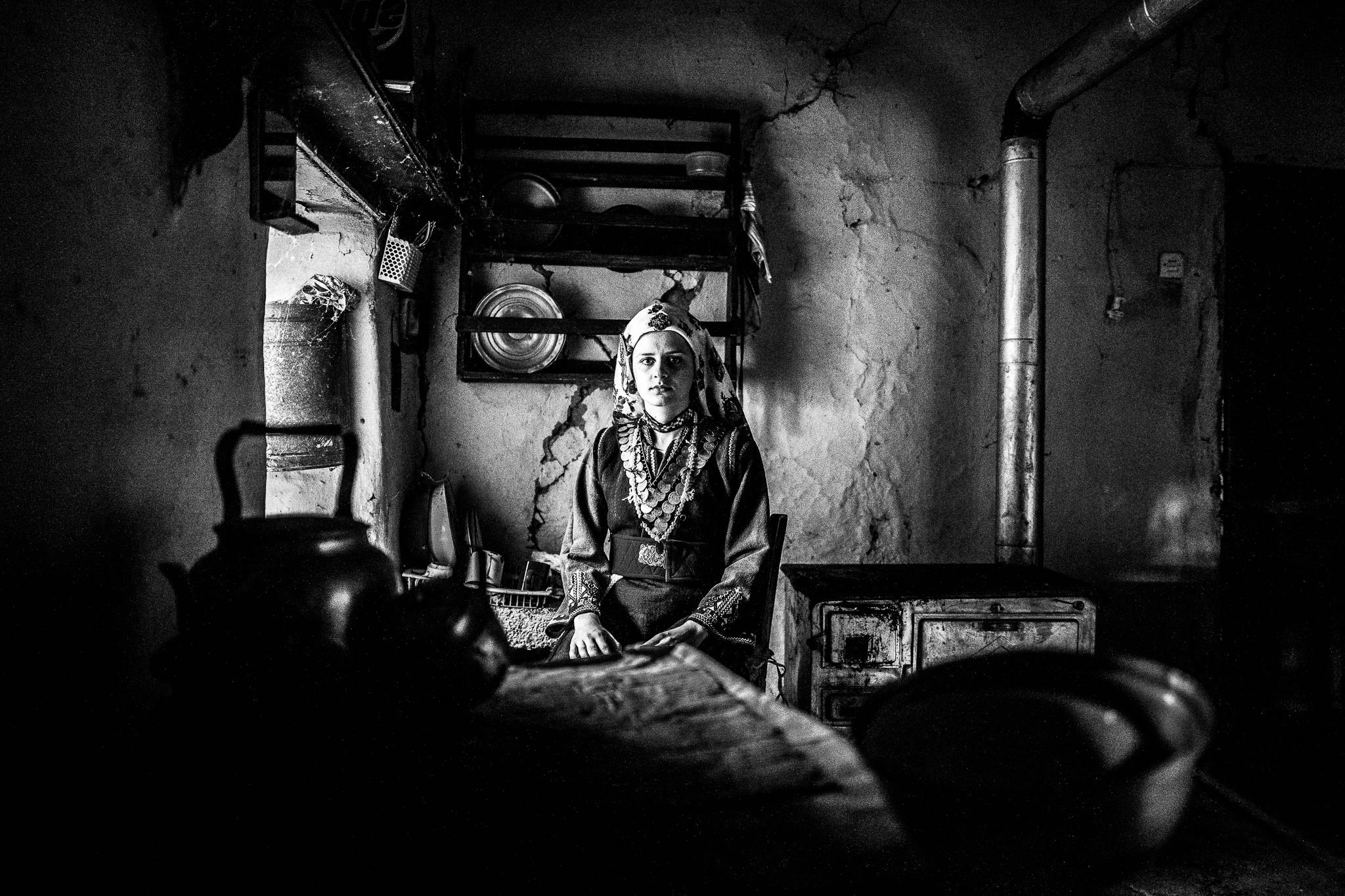 Inside a traditional house of Thyrea village, Evros, Thrace, Greece, by photographer George Tatakis