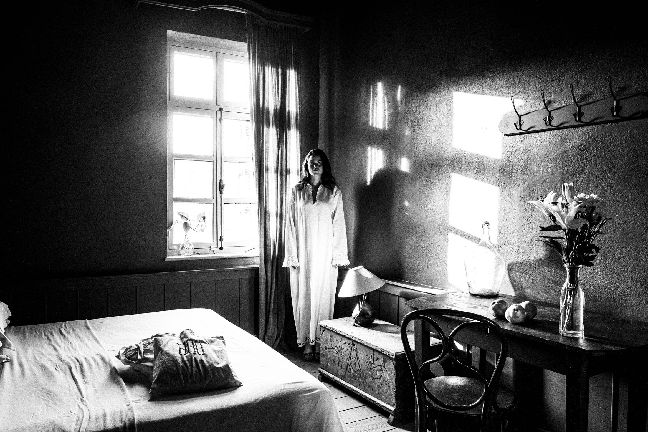 Inside the 1900 hotel at Symi island, by photographer George Tatakis
