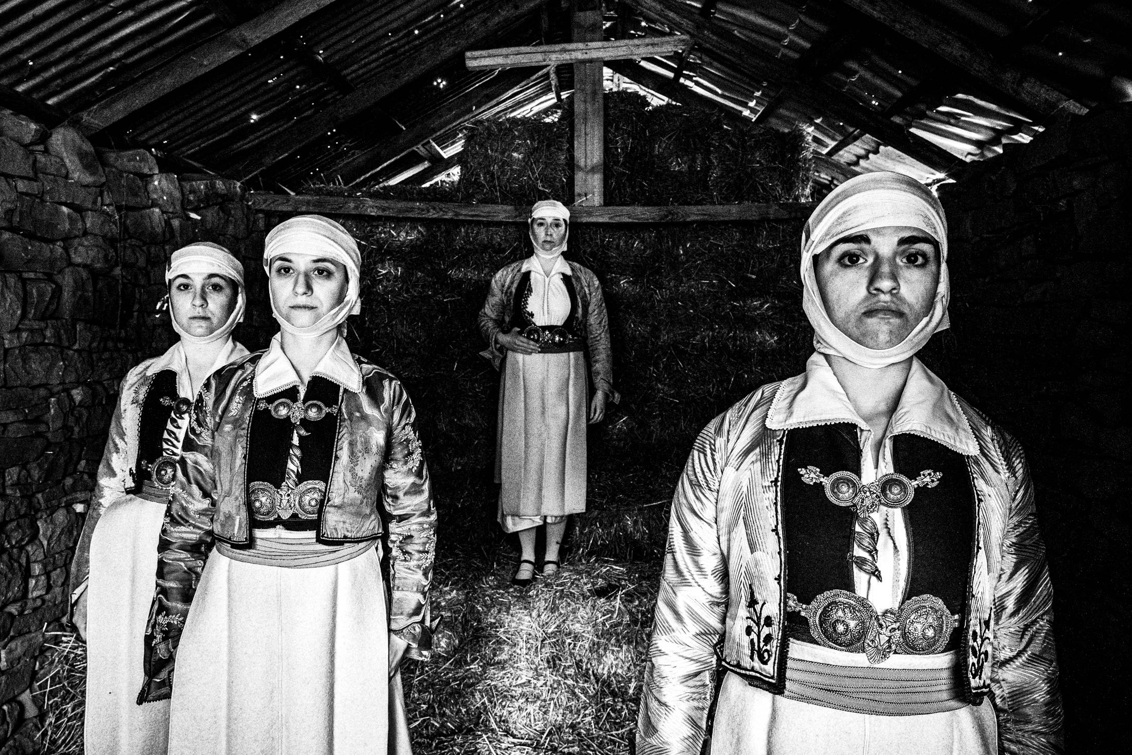 Paleopyrgos, Pogoni, Epirus, Greece. The local clothes. Photography by George Tatakis.