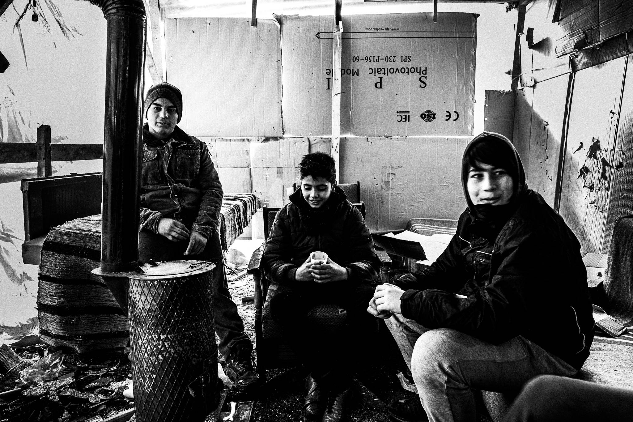 The gang in Achlada, Pagan Christmas customs of Northern Greece, by photographer George Tatakis