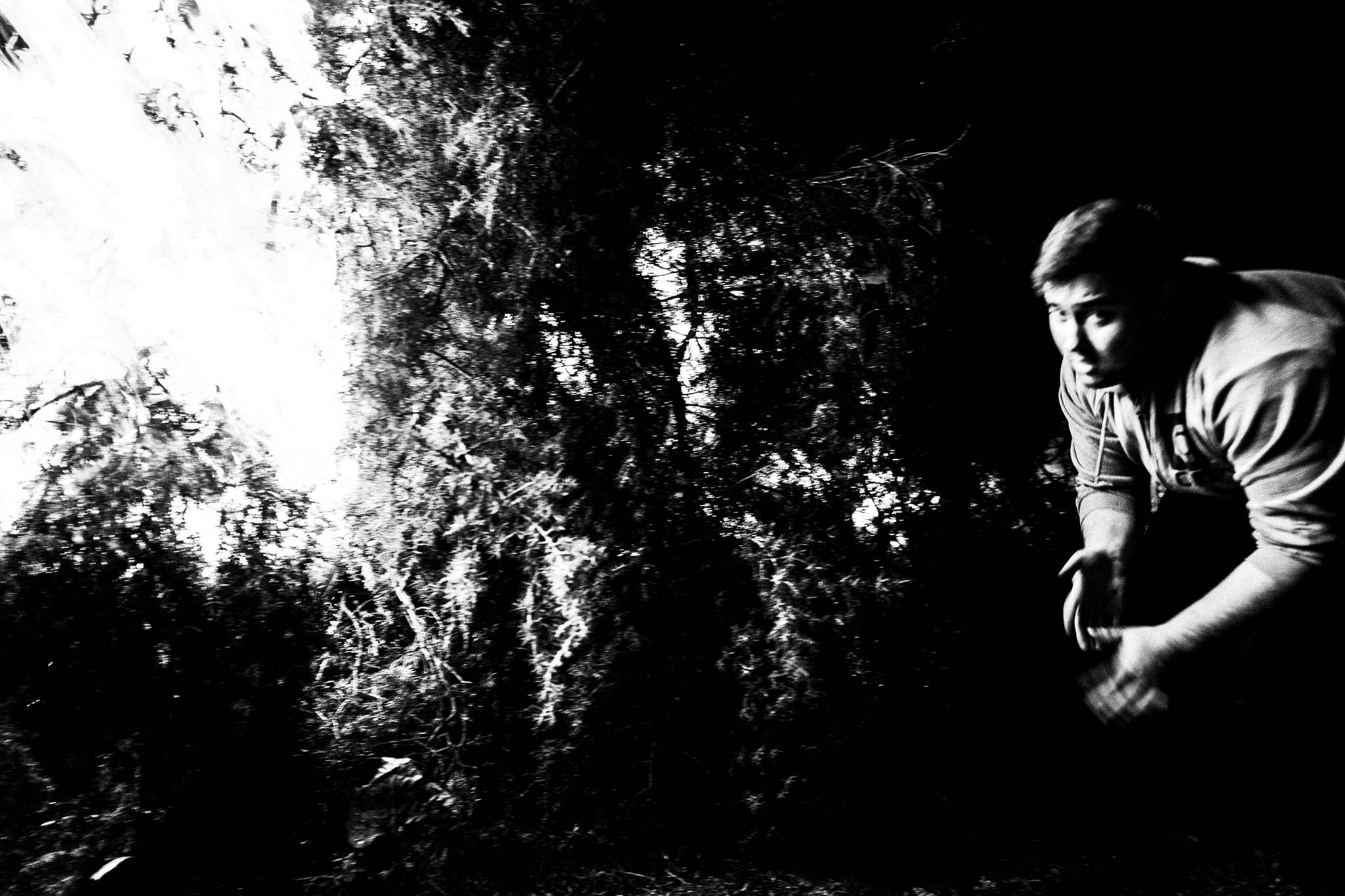Lighting the bonfire, Pagan Christmas customs of Northern Greece, by photographer George Tatakis