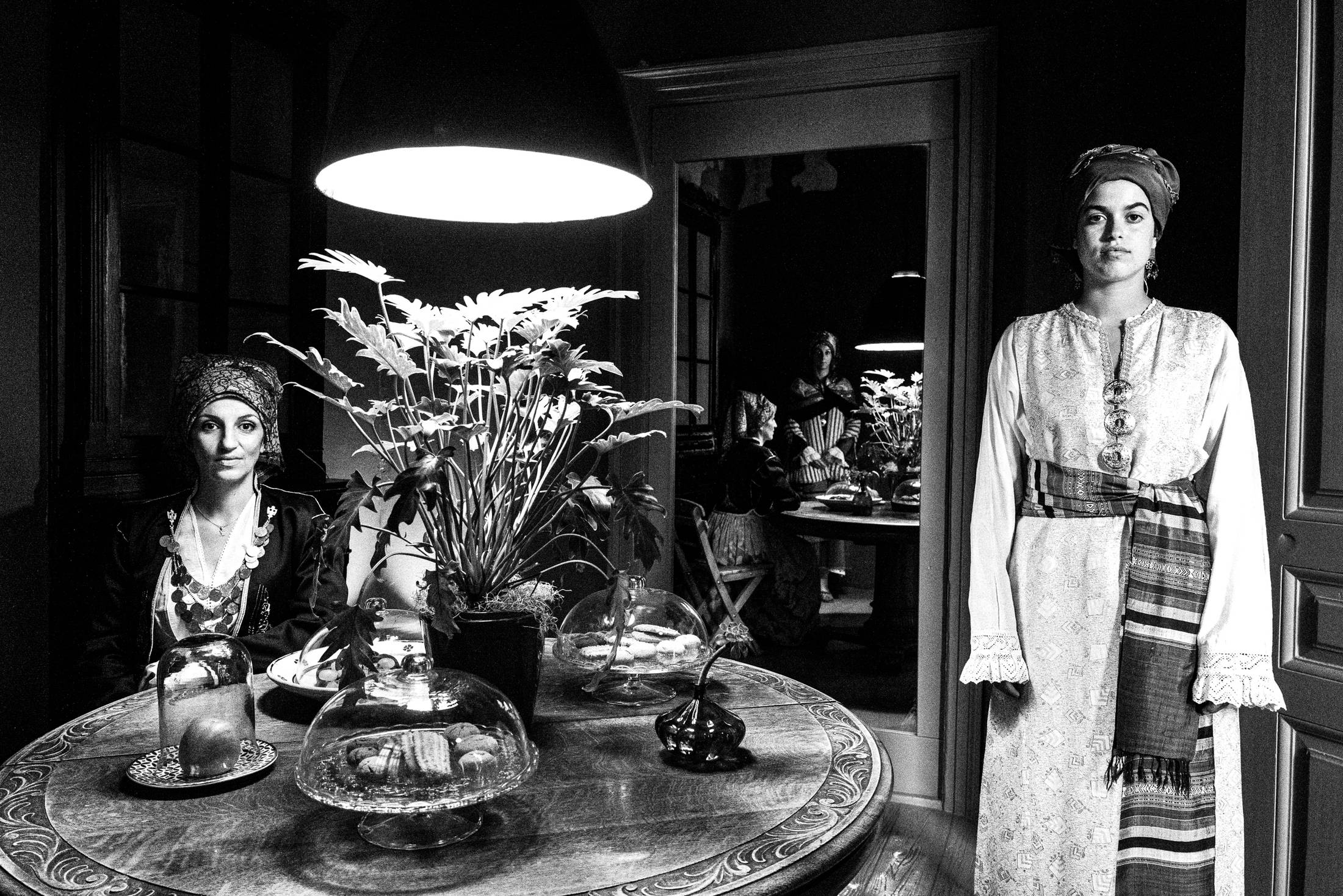 Inside the 1900 hotel at Symi island, by photographer George Tatakis