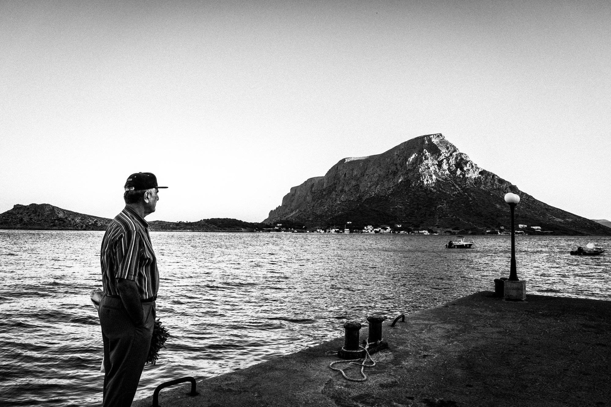 Waiting for the ferry to Tenendos island Greece. South Aegean. Kalymnos. © George Tatakis