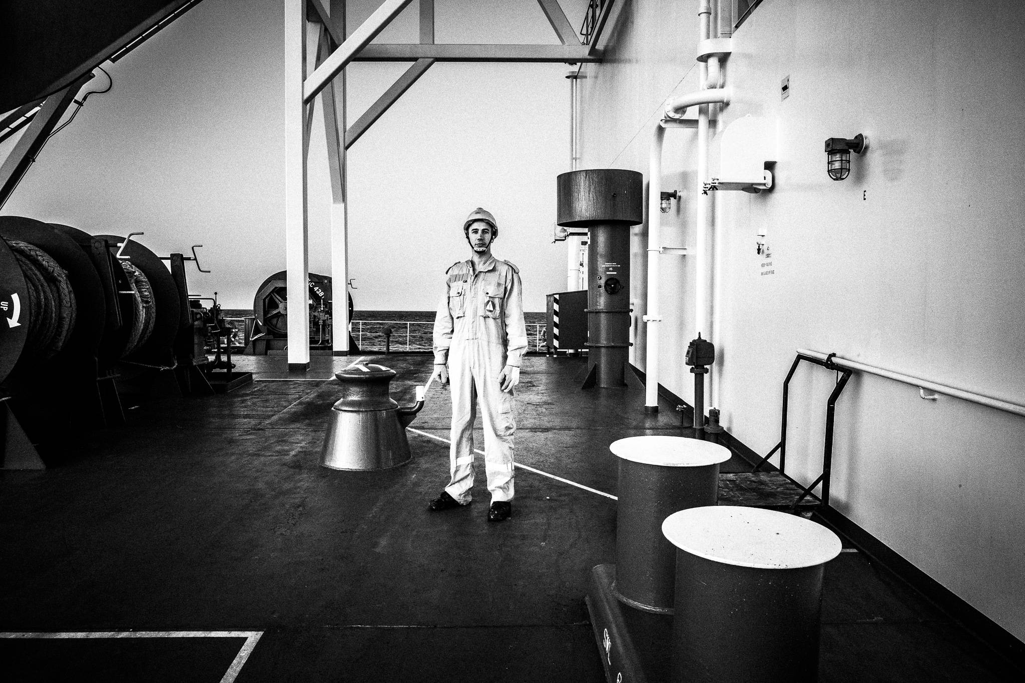 OS on deck by photographer George Tatakis
