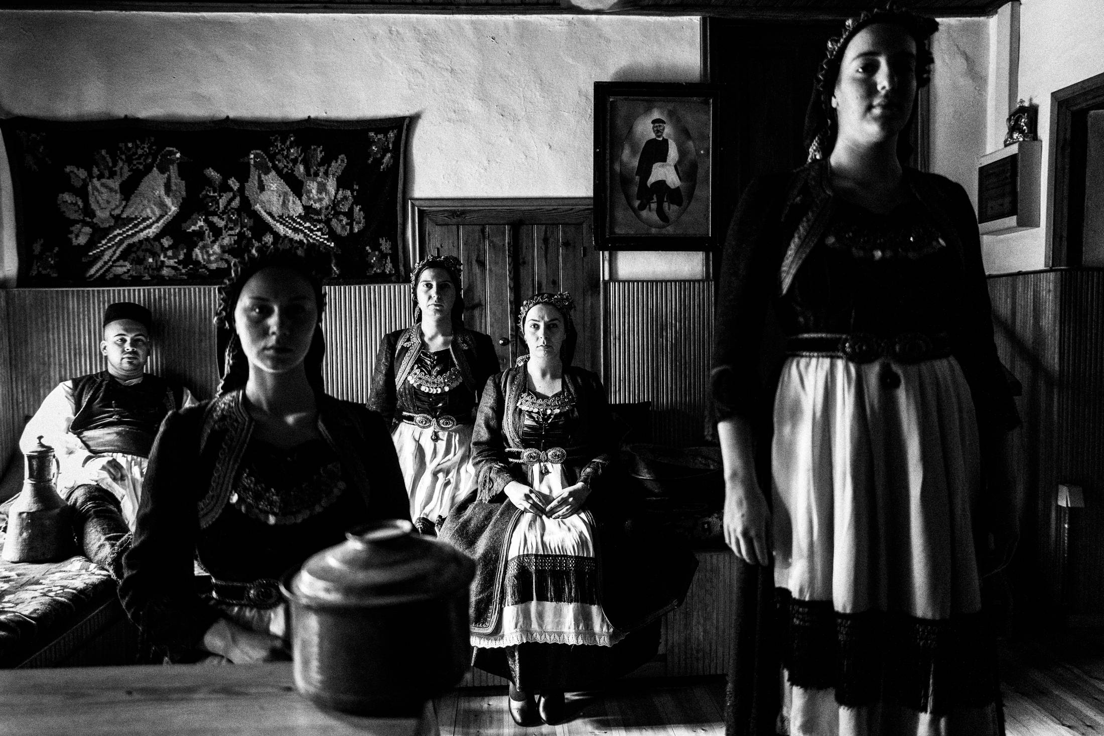 Vovousa, Eastern Zagori, Epirus, Greece. The local costumes. Photography by George Tatakis.